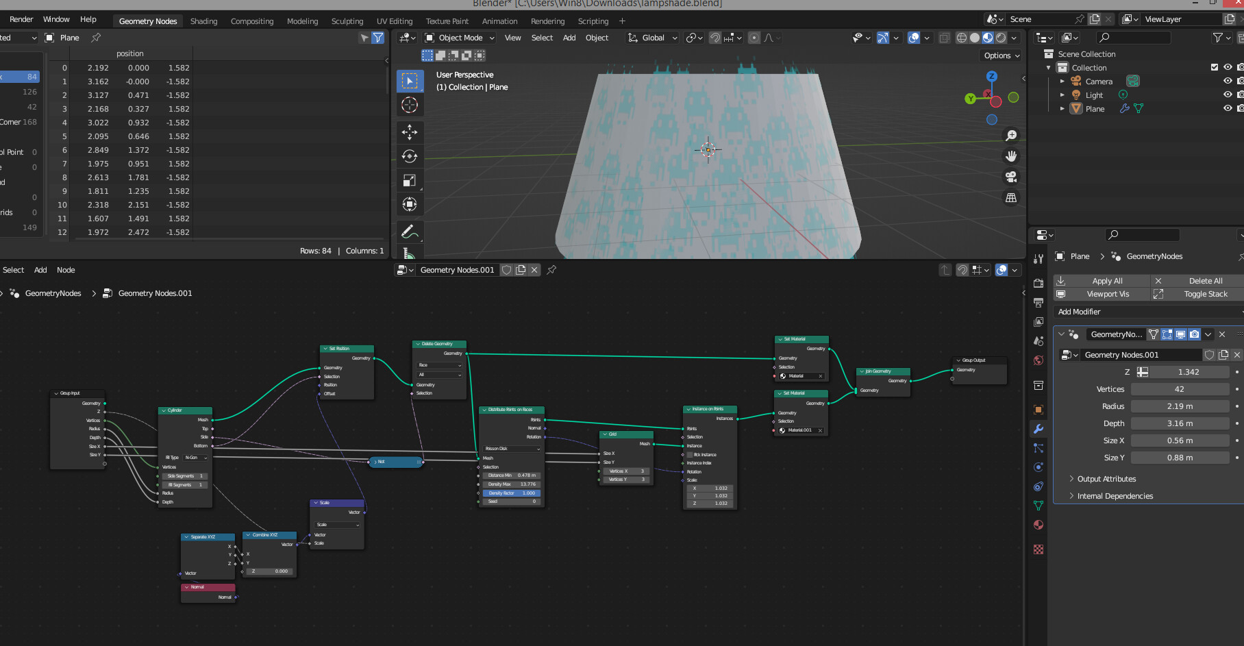 Feather lampshade problem, cycles render engine - Materials and ...