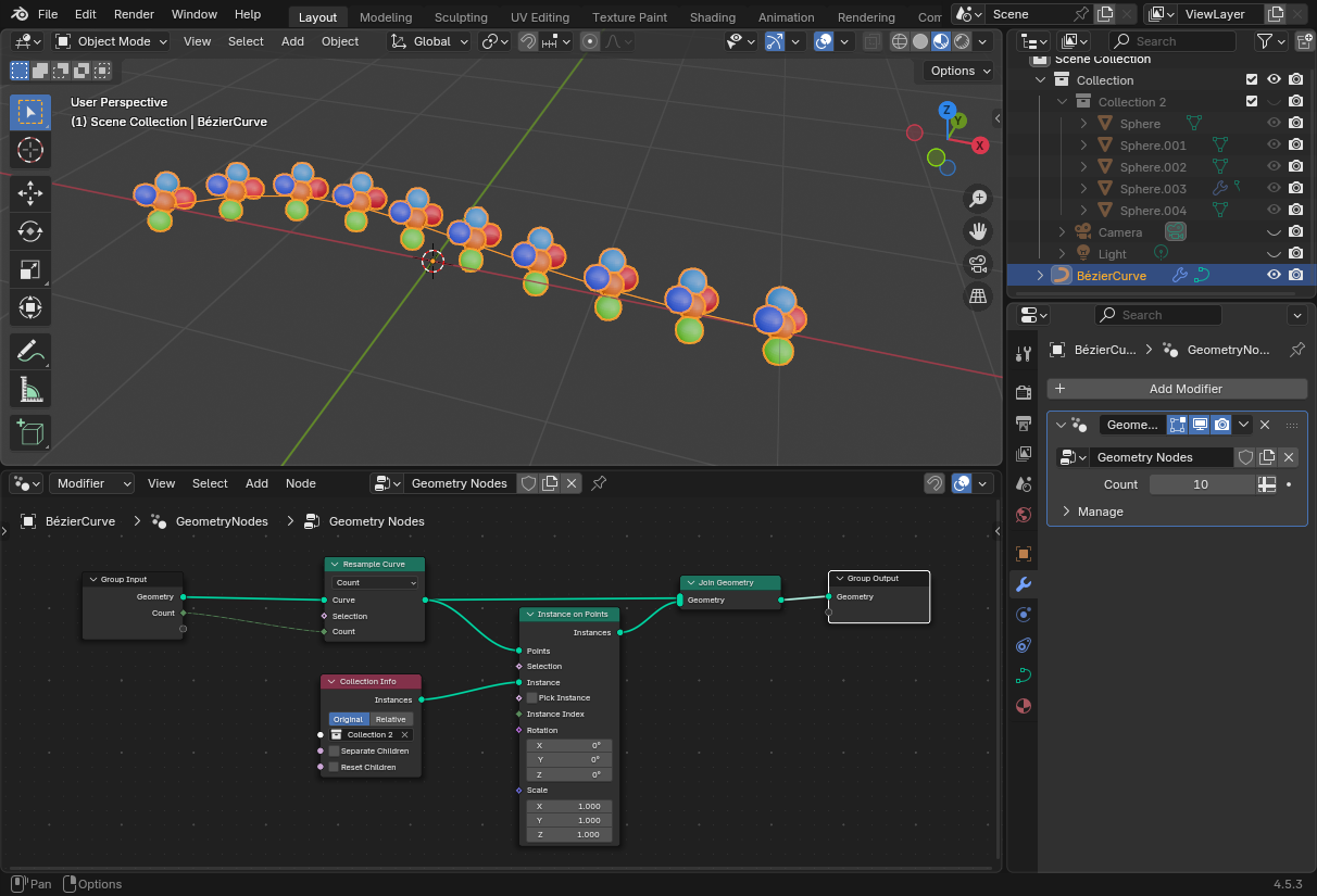 How to Set Materials on Objects with Instance on Points? - Materials ...