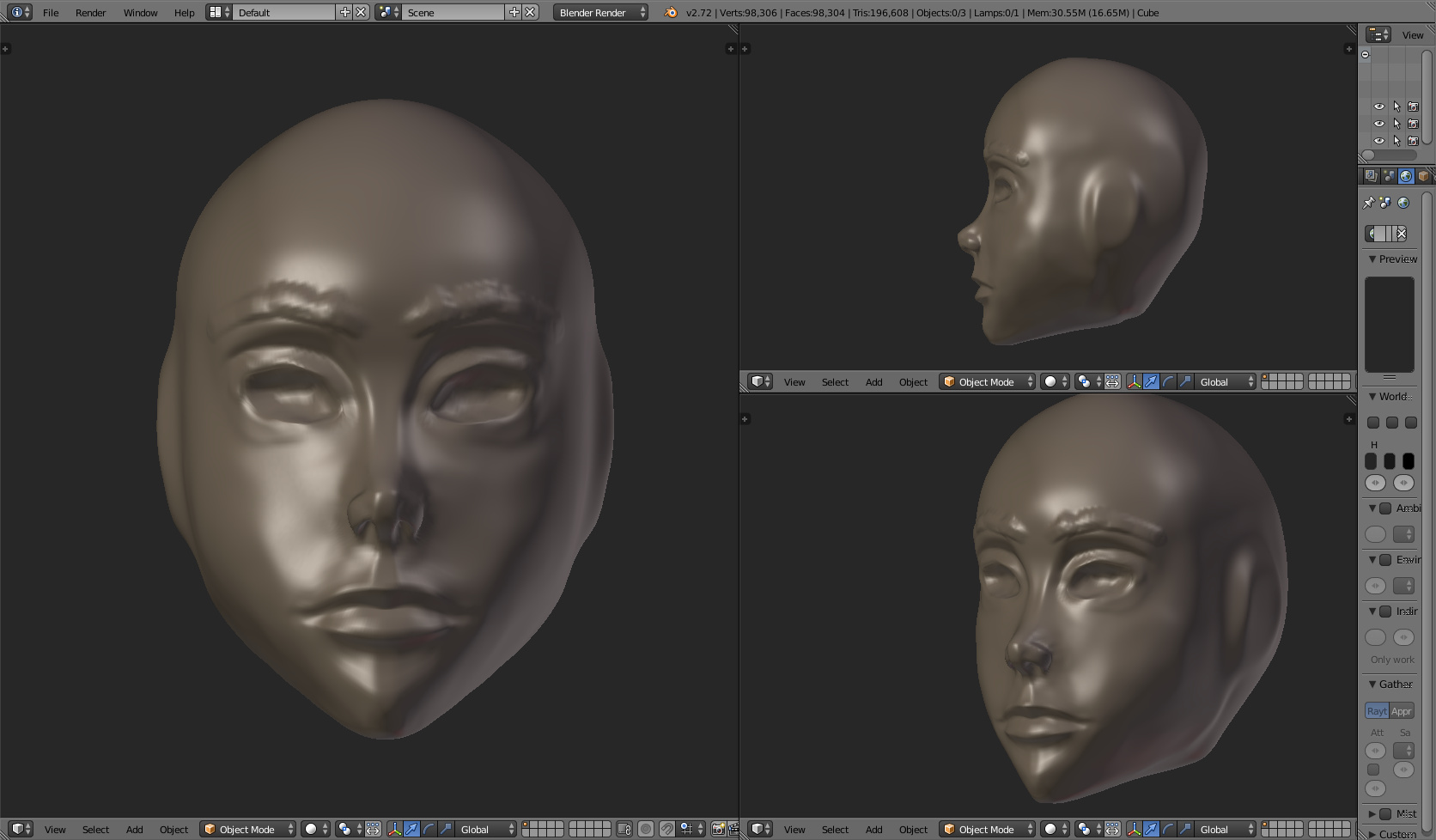 WIP/Feedback needed] Female head sculpt - Focused Critiques - Blender  Artists Community