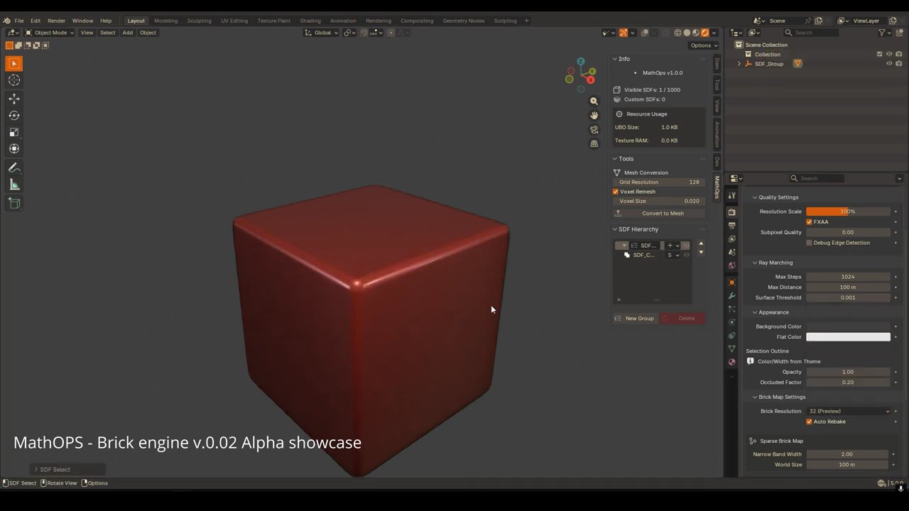 [WIP] MathOPS- mathematical operations with sdf for hard surface ...