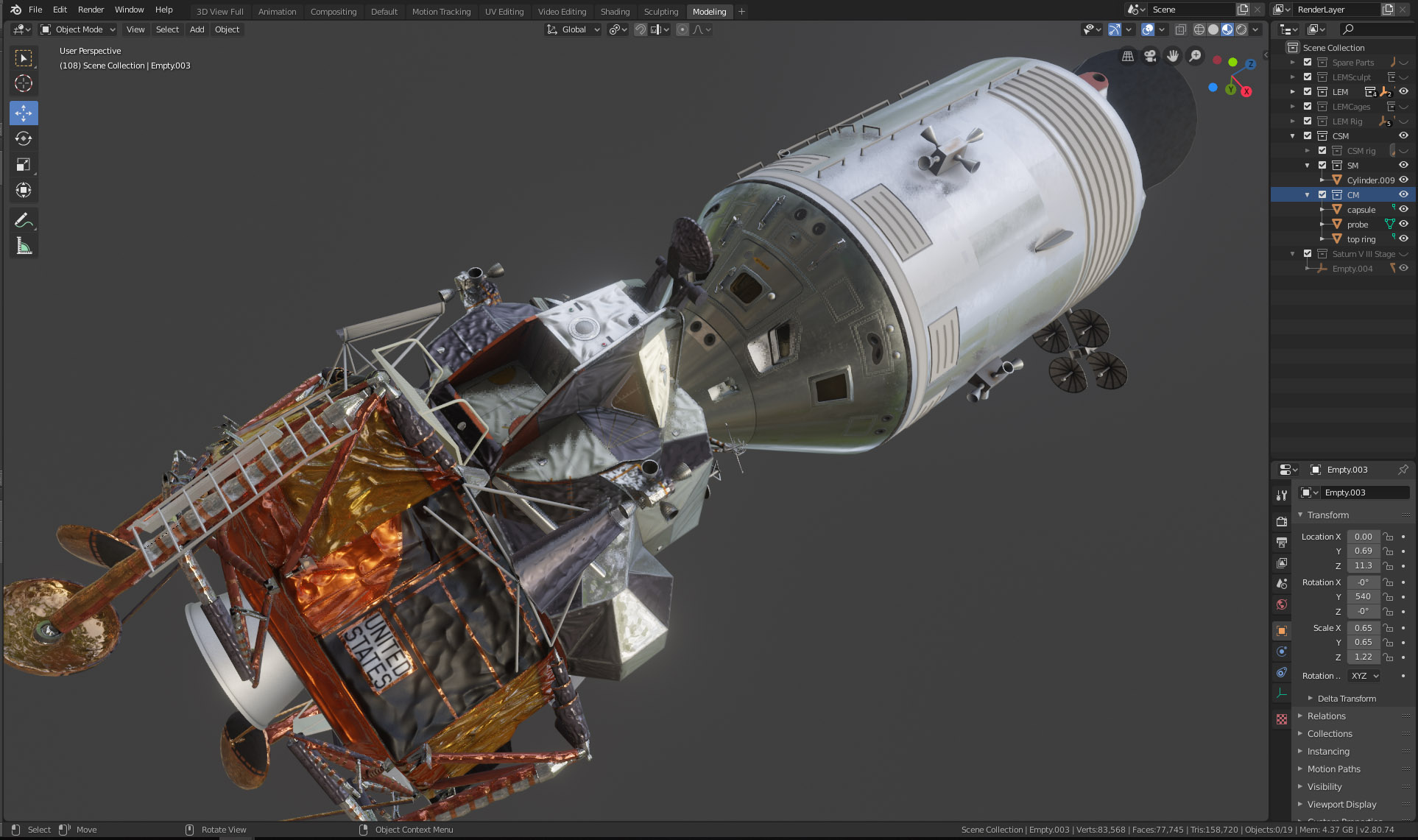 Image result for Apollo command and service module