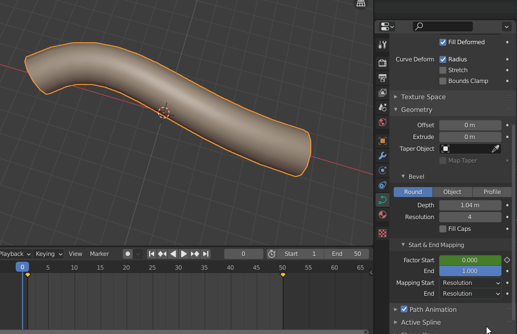 How to export bezier curve Factor Start/End animation to game engine? -  Animation and Rigging - Blender Artists Community