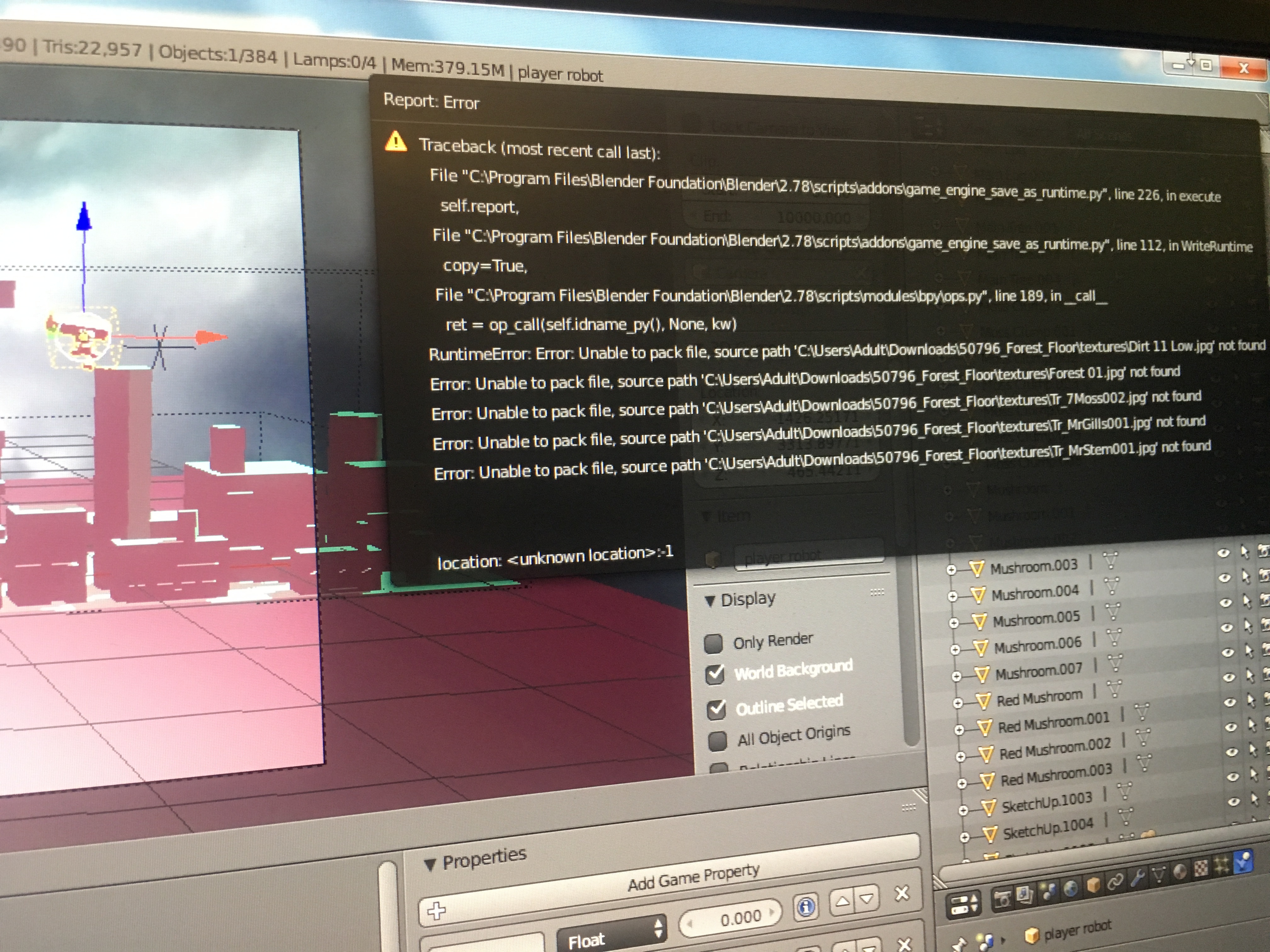 Problem Saving Game Engine Runtime - Game Engine Support and Discussion ...