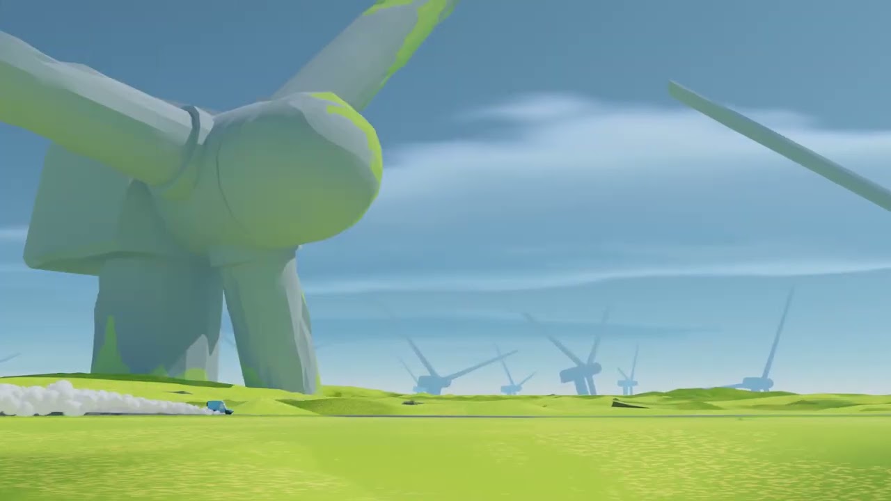 Drifting By Some Massive Wind Turbines Animation Blender 4.0 - Finished ...