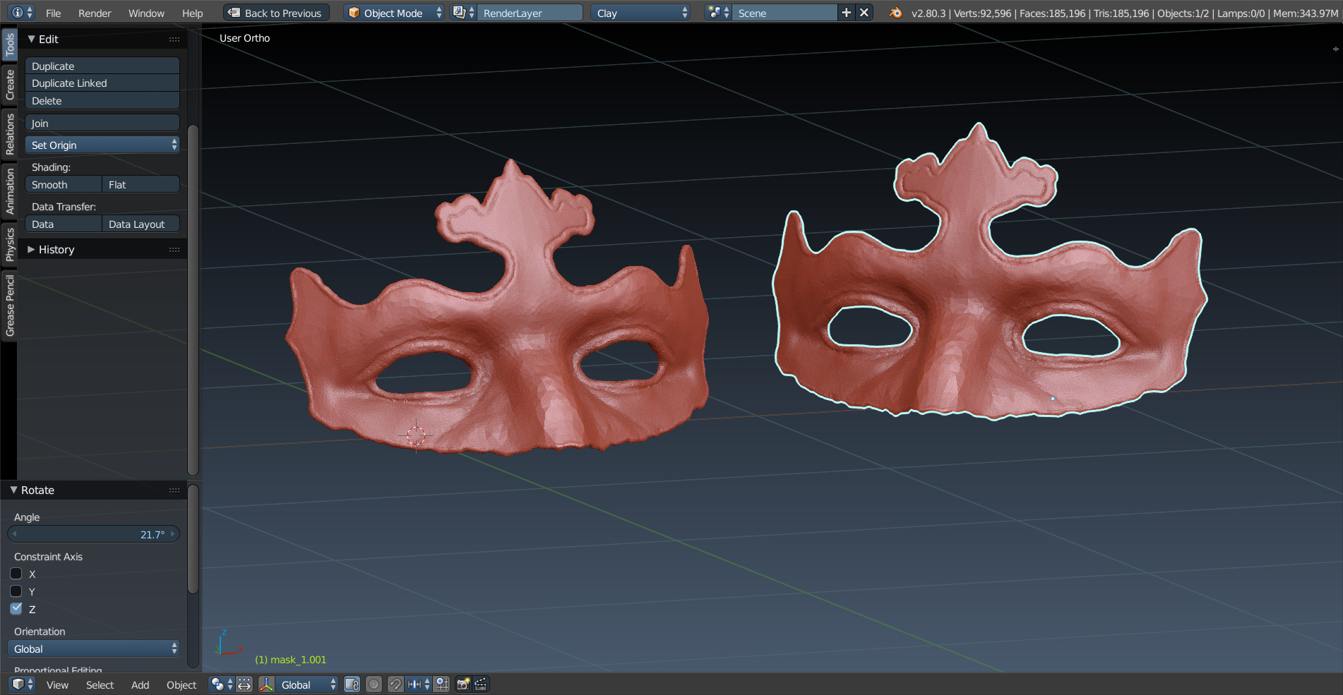 Blender mask