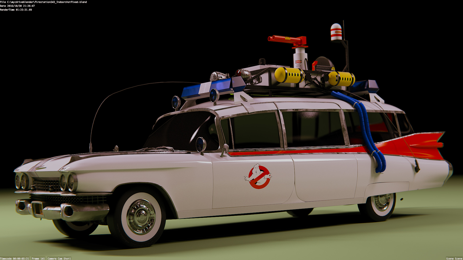 Ghostbusters Ecto1 - #14 by Jasonotoole - Finished Projects - Blender ...