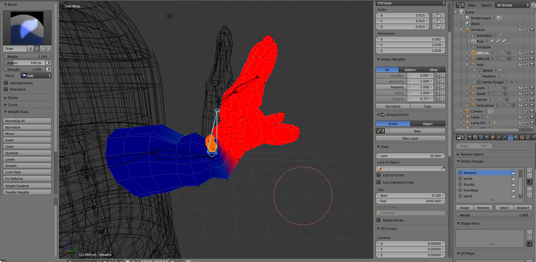 Rigging a character with separate armor mesh - Animation and Rigging ...