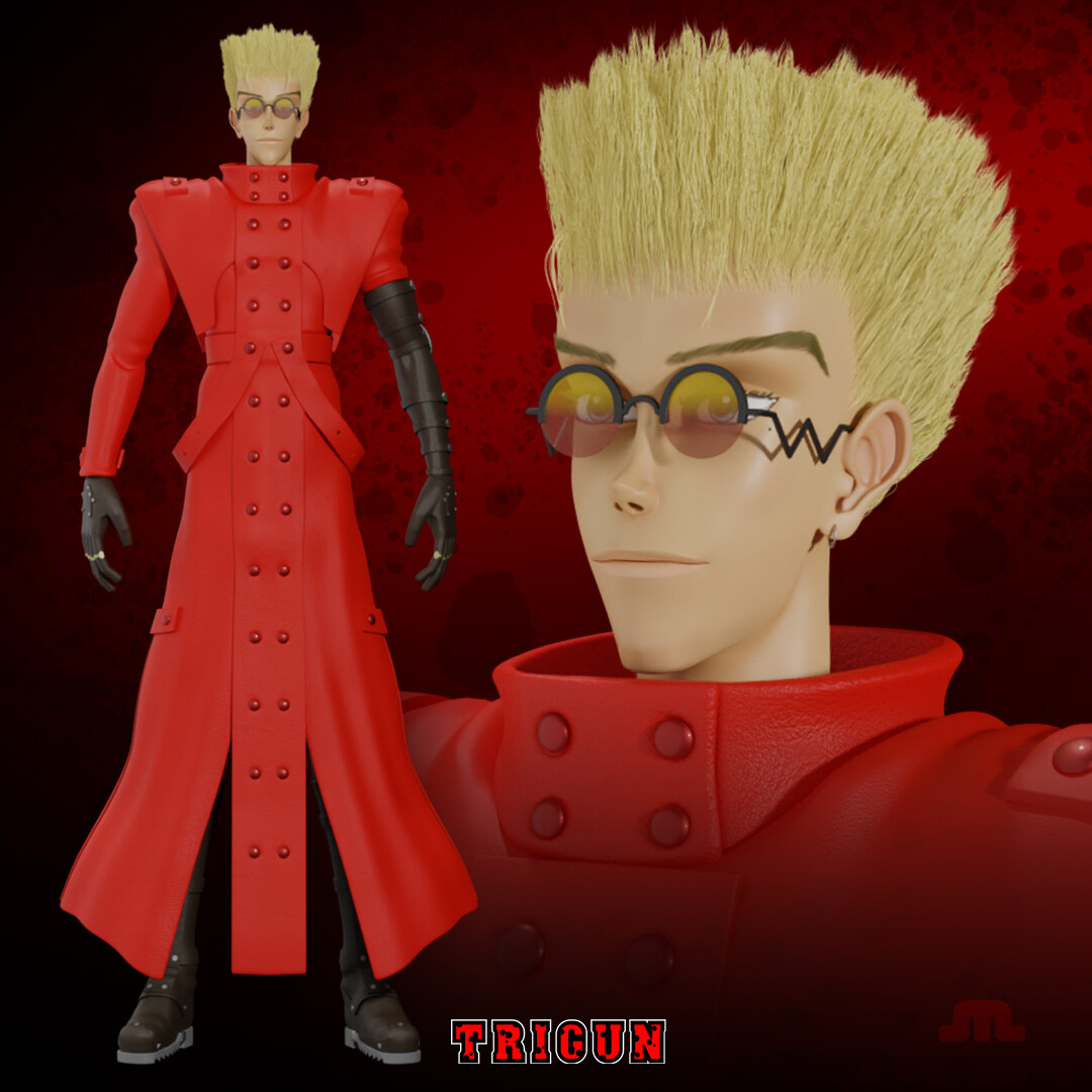 Trigun Vash the Stampede Gun Finished Projects Blender