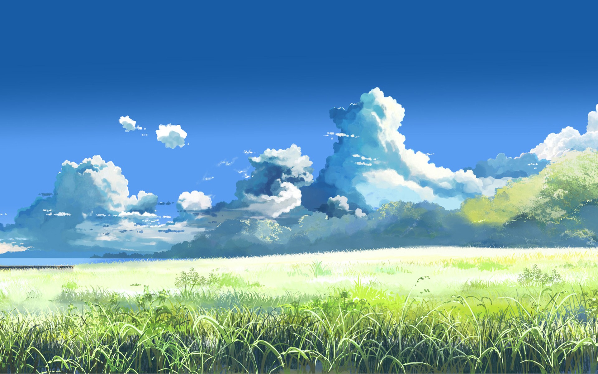 Photoshop Landscape Painting Using Kristof Dedene Anime Cloud Brush Pack -  YouTube