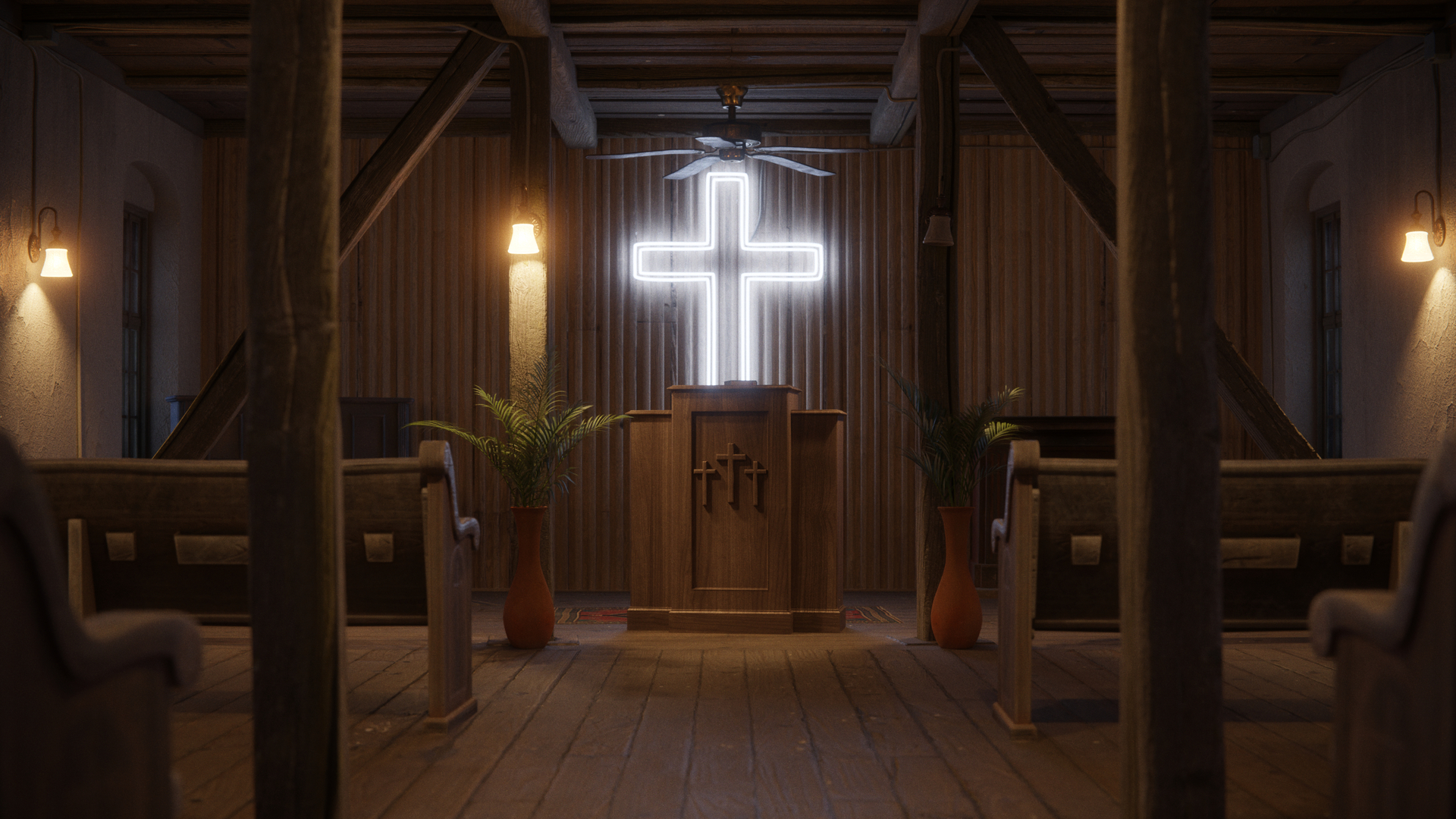 Evening Light Church Interior - 2.90 - Finished Projects - Blender ...