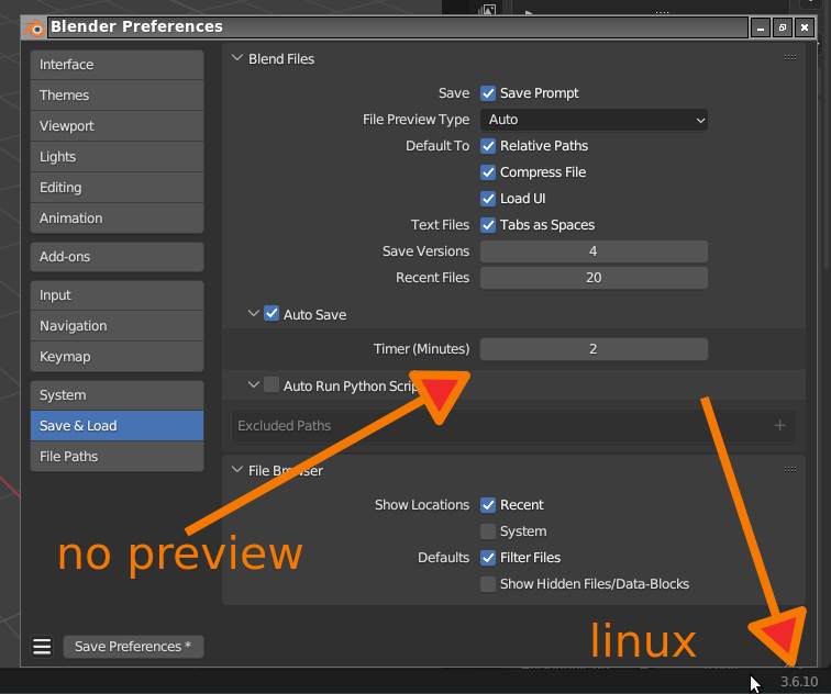 All .blend thumbnail previews are black (Linux Manjaro) - Basics ...