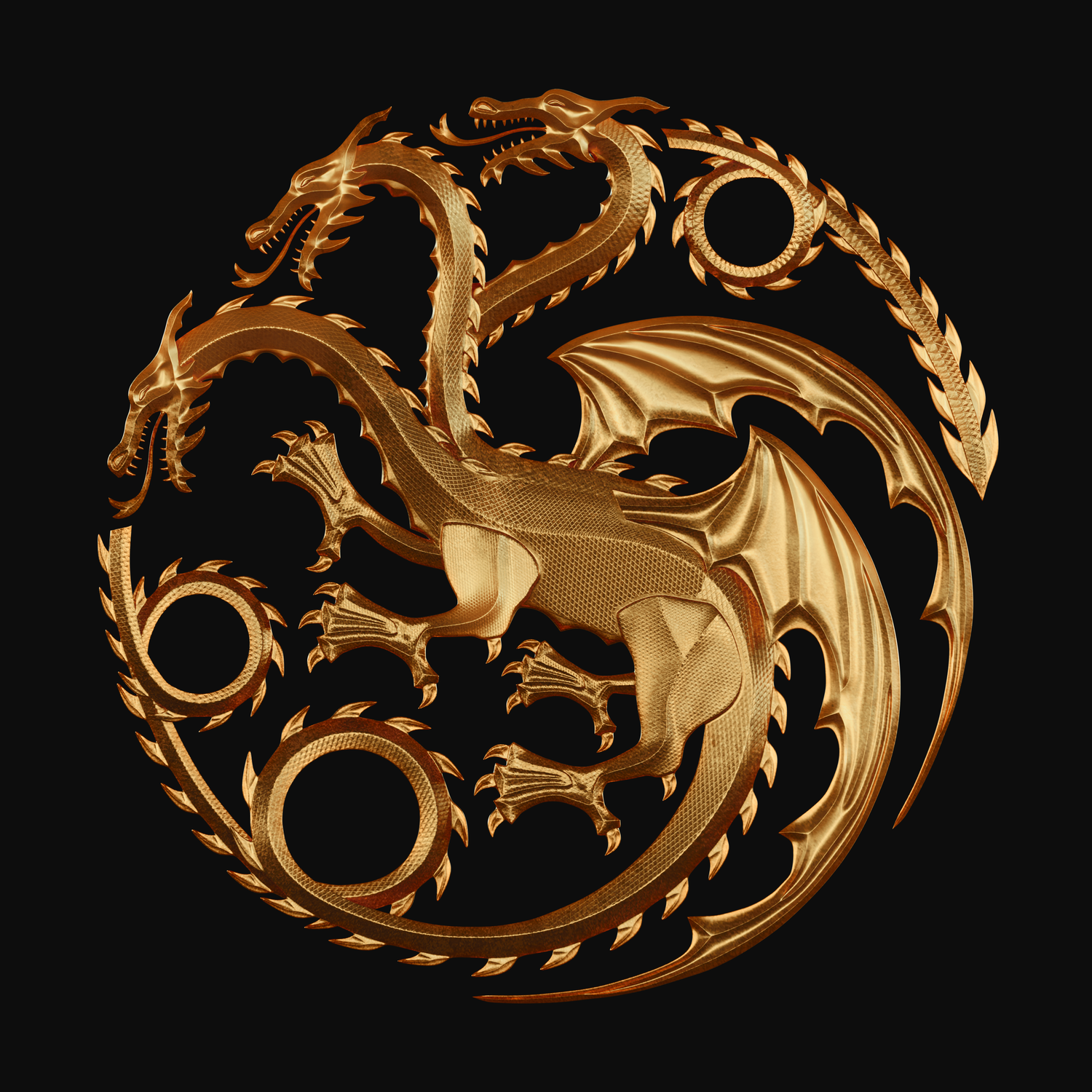 House of the Dragon emblem - Finished Projects - Blender Artists Community