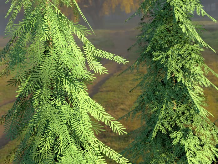 How to improve these pine branches? - Materials and Textures - Blender  Artists Community