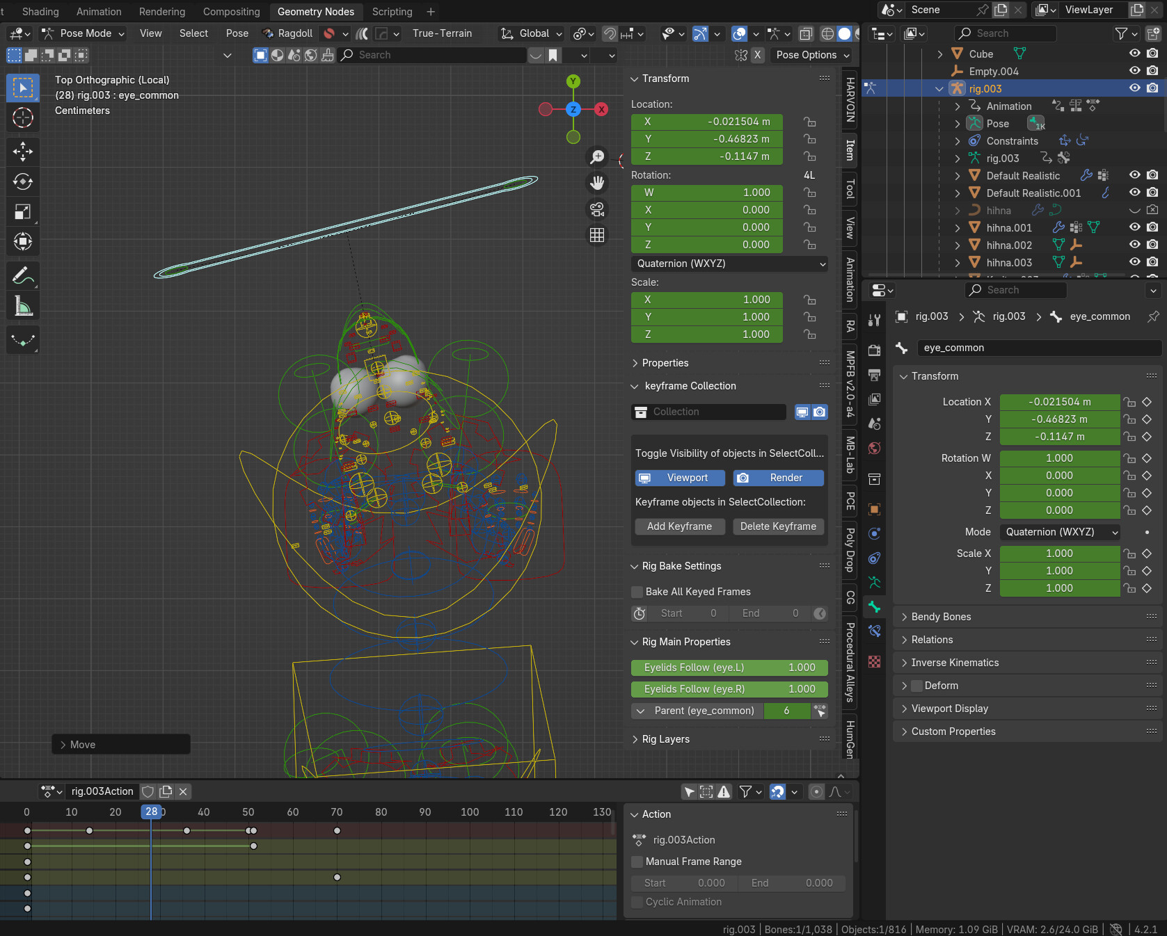 Easy way to fix rig of eyes (Rigify)? - Animation and Rigging - Blender ...
