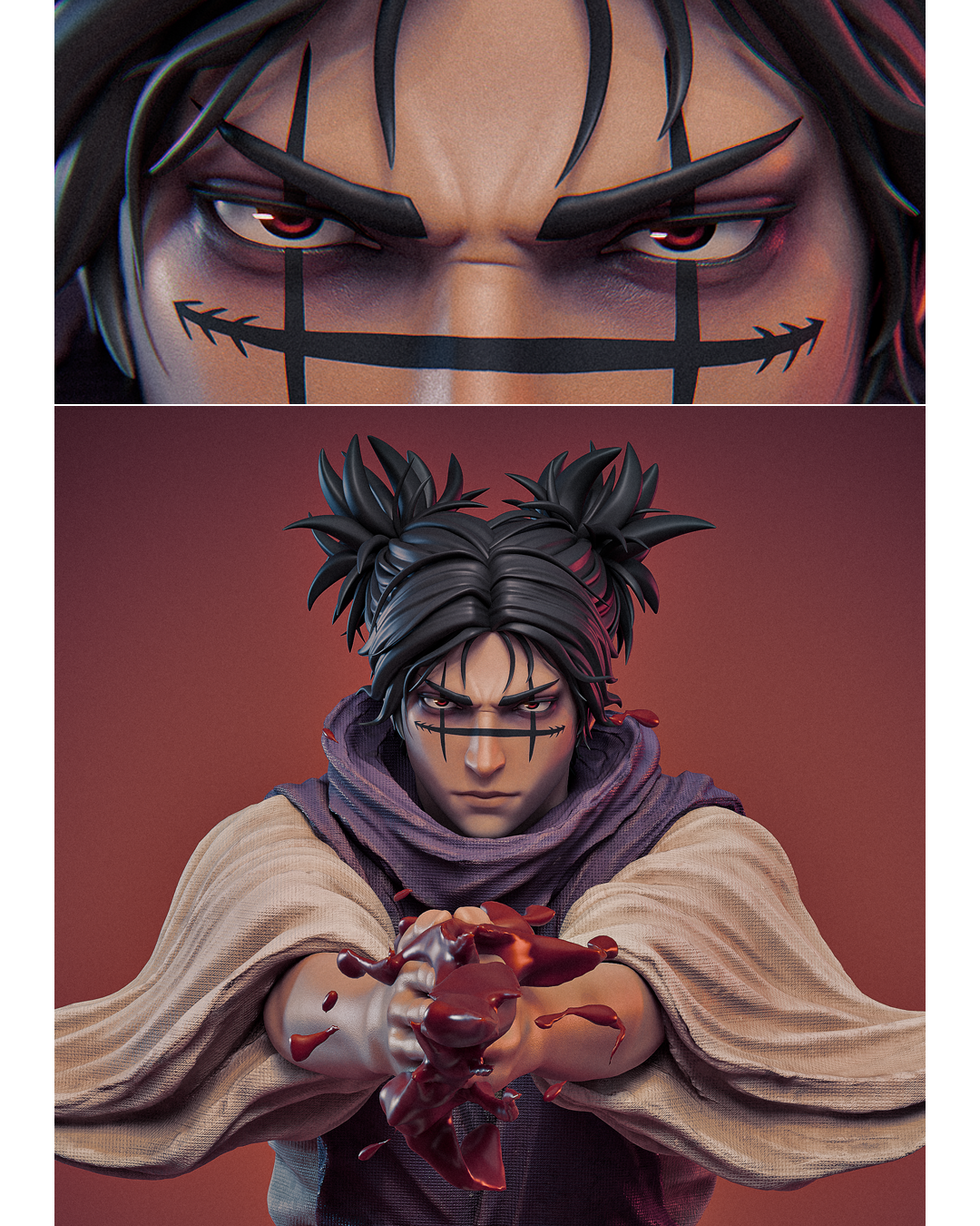 Choso Fan Art - Finished Projects - Blender Artists Community