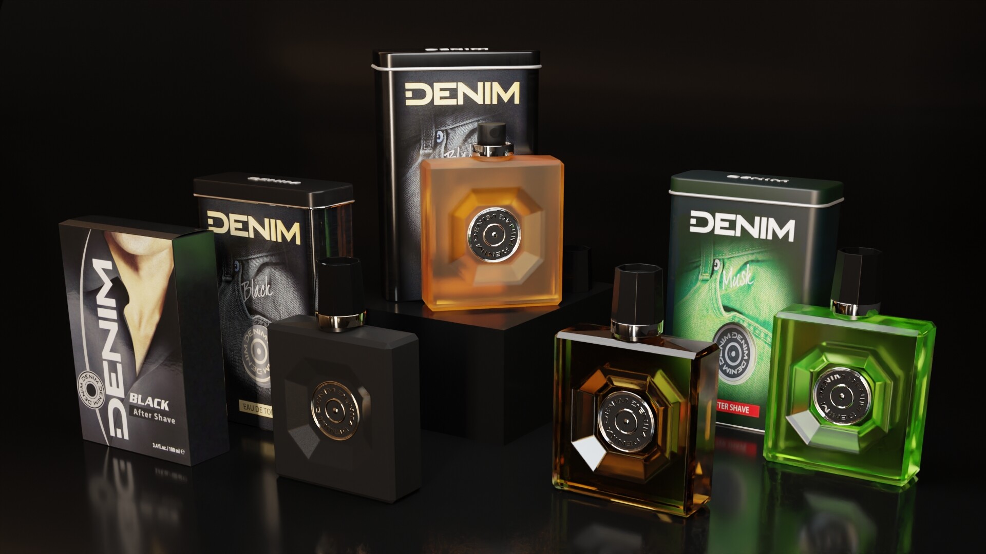 DENIM Perfume Collection Blender 3D Models - Finished Projects - Blender  Artists Community