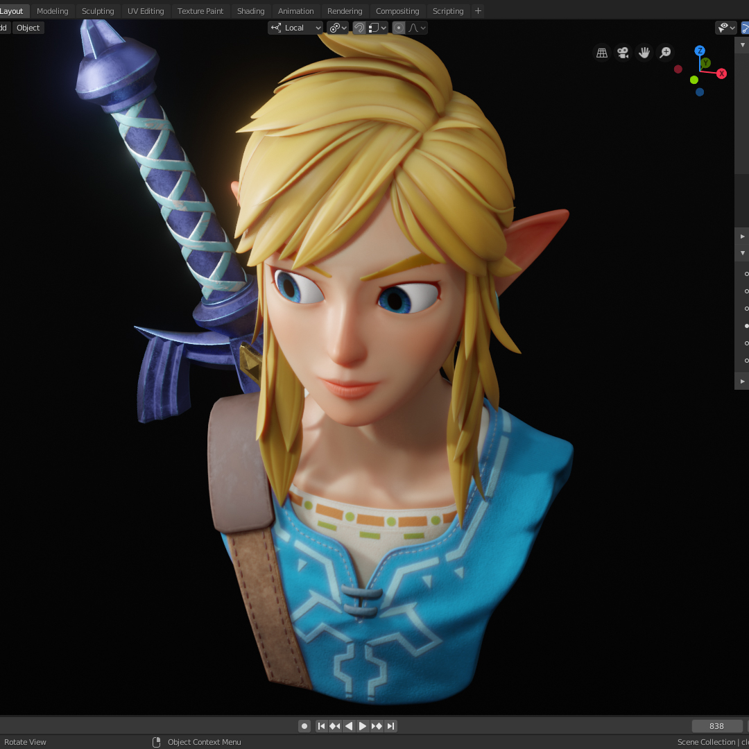 Link from the Legend of Zelda - Finished Projects - Blender Artists  Community