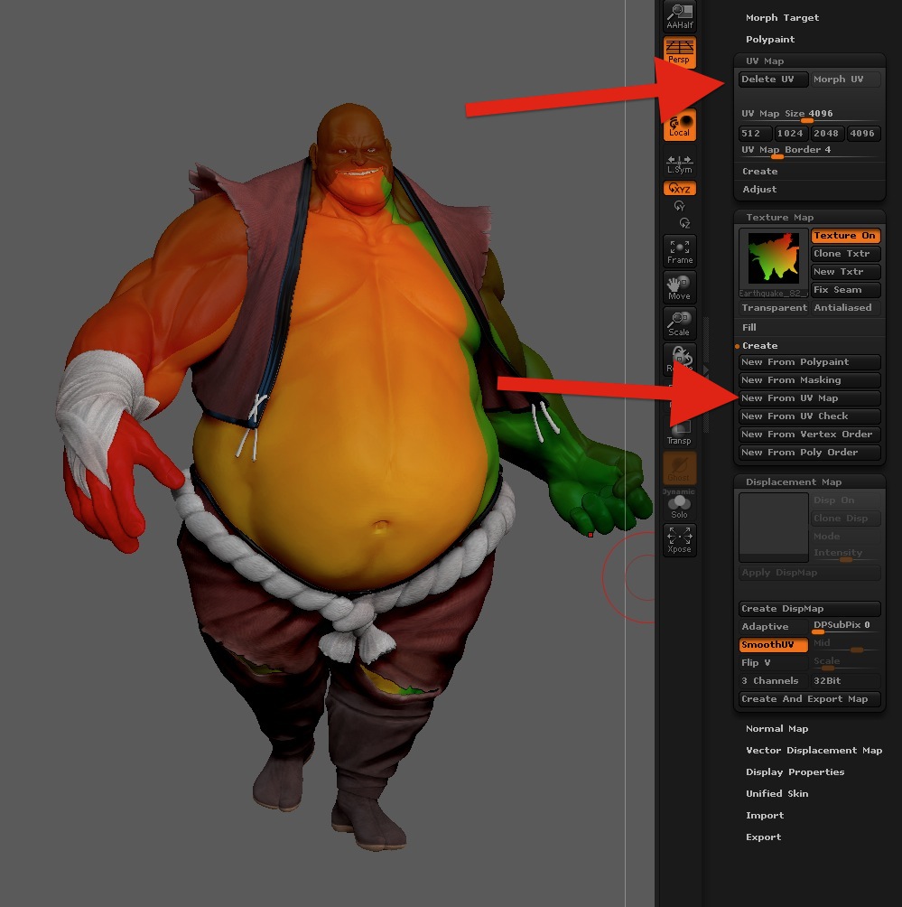 zbrush displacement map problem