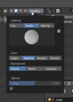 Where are the shading options? - Blender Development Discussion ...