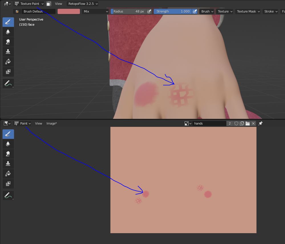Texture Error Texture paint error - Materials and Textures - Blender Artists Community