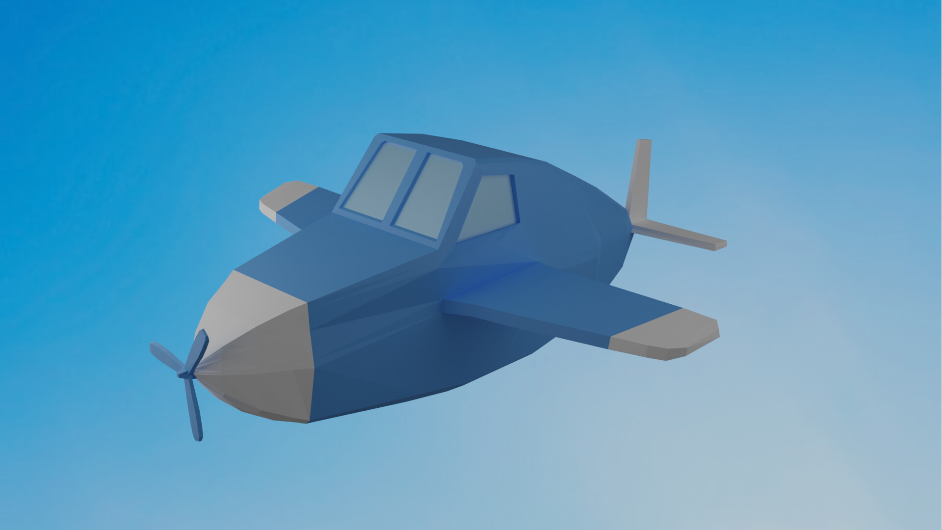 Low Poly Airplane Finished Projects Blender Artists Community