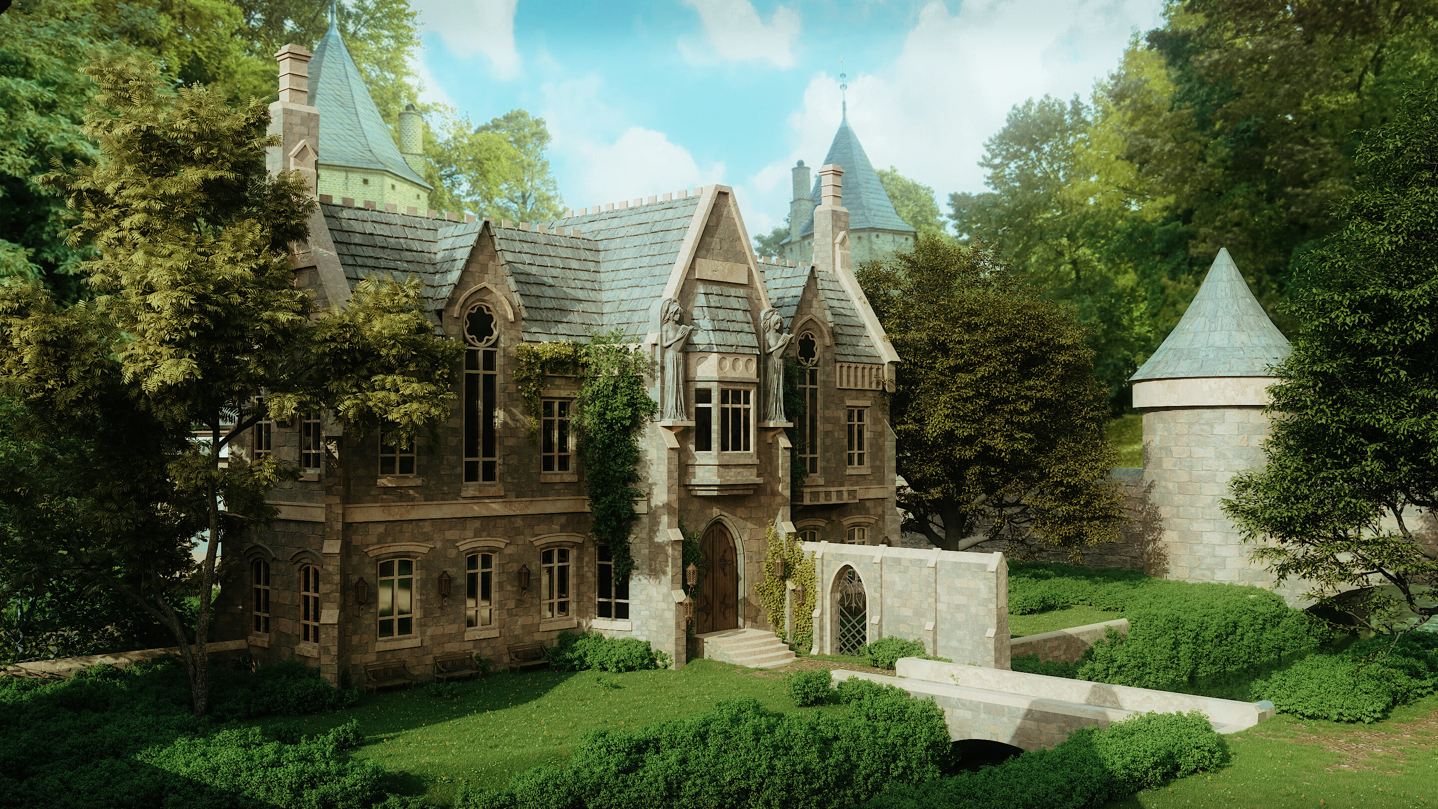 Library exterior - update 22.122023 - Finished Projects - Blender ...