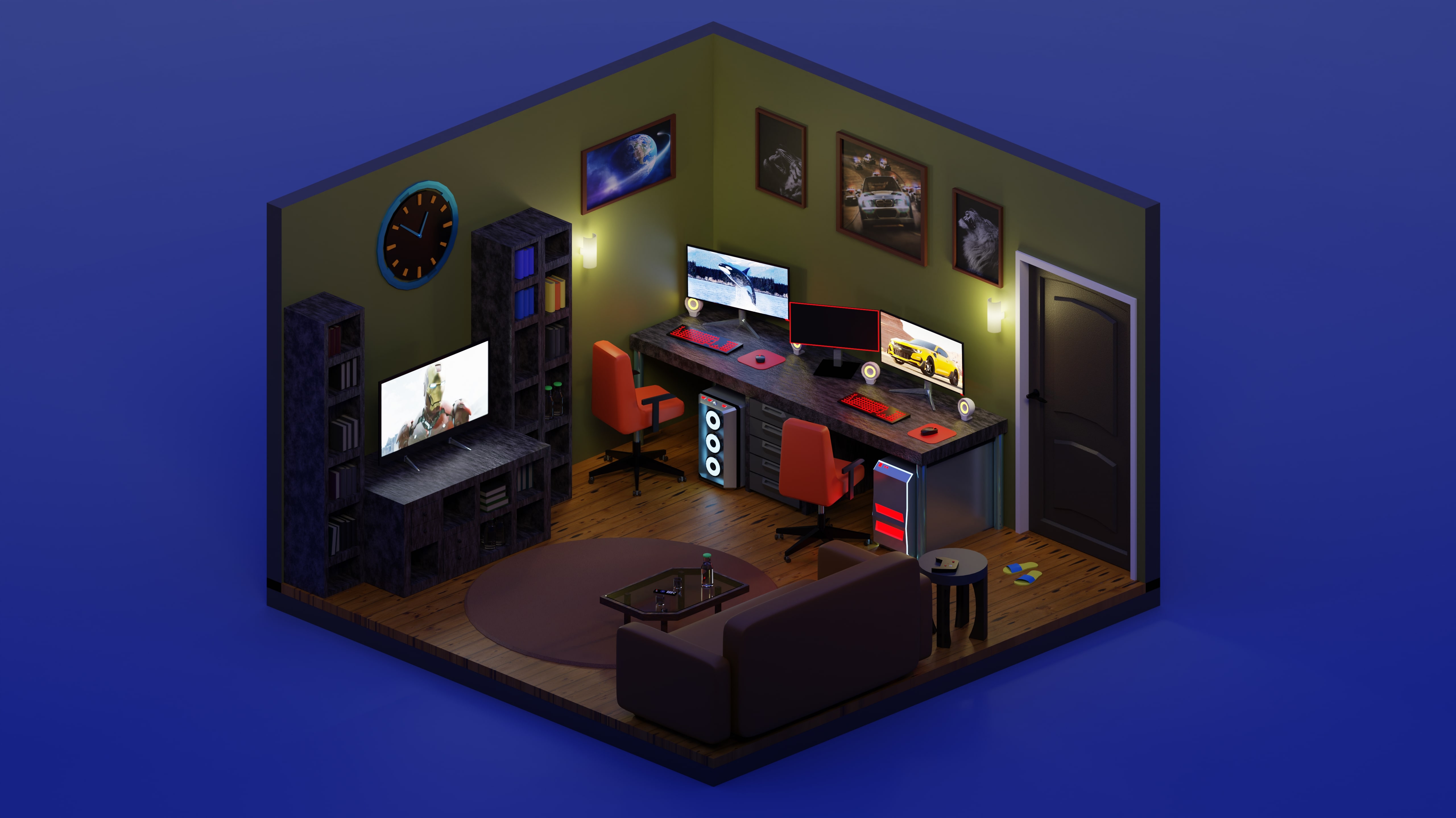 Isometric room - Finished Projects - Blender Artists Community