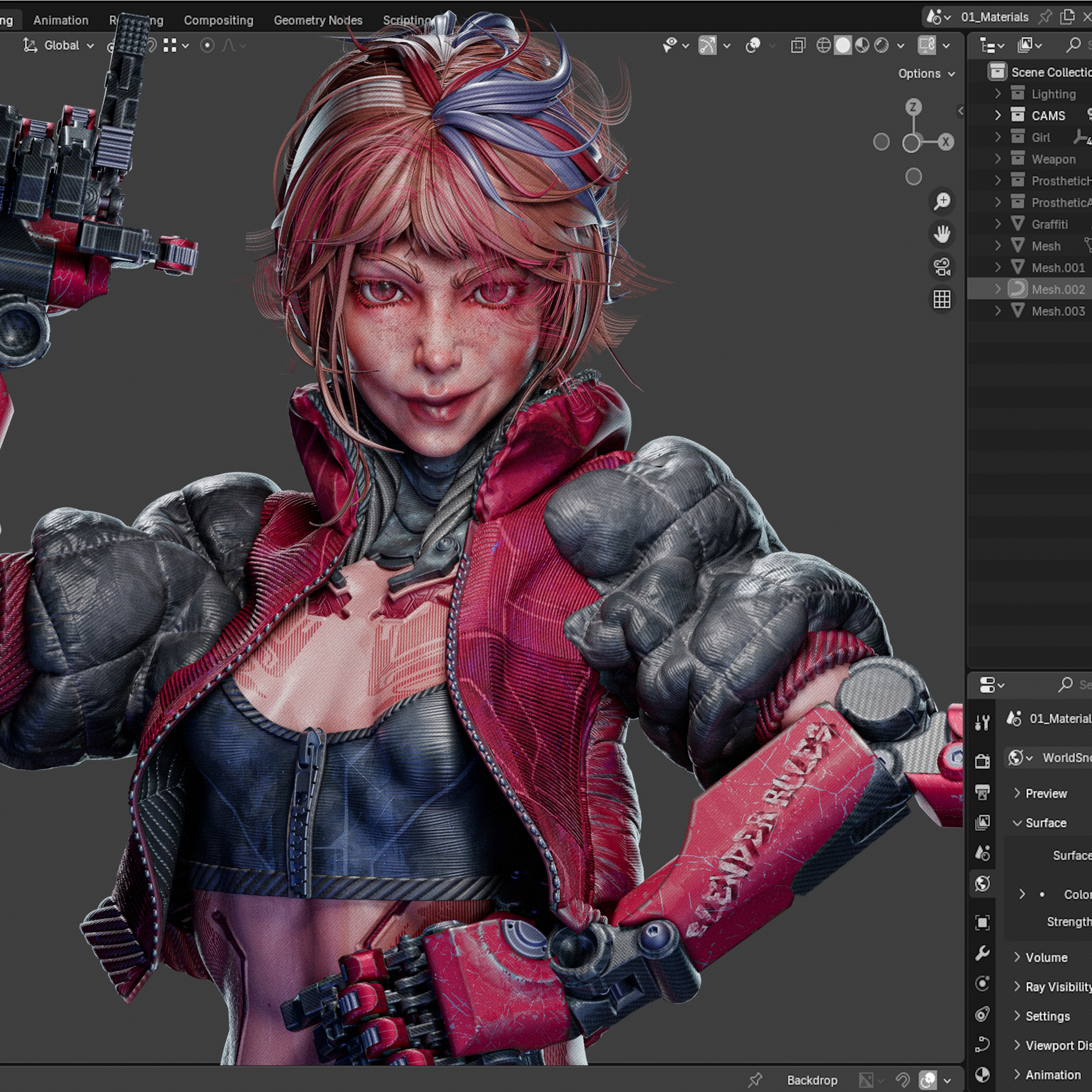 Handless Girl - Finished Projects - Blender Artists Community