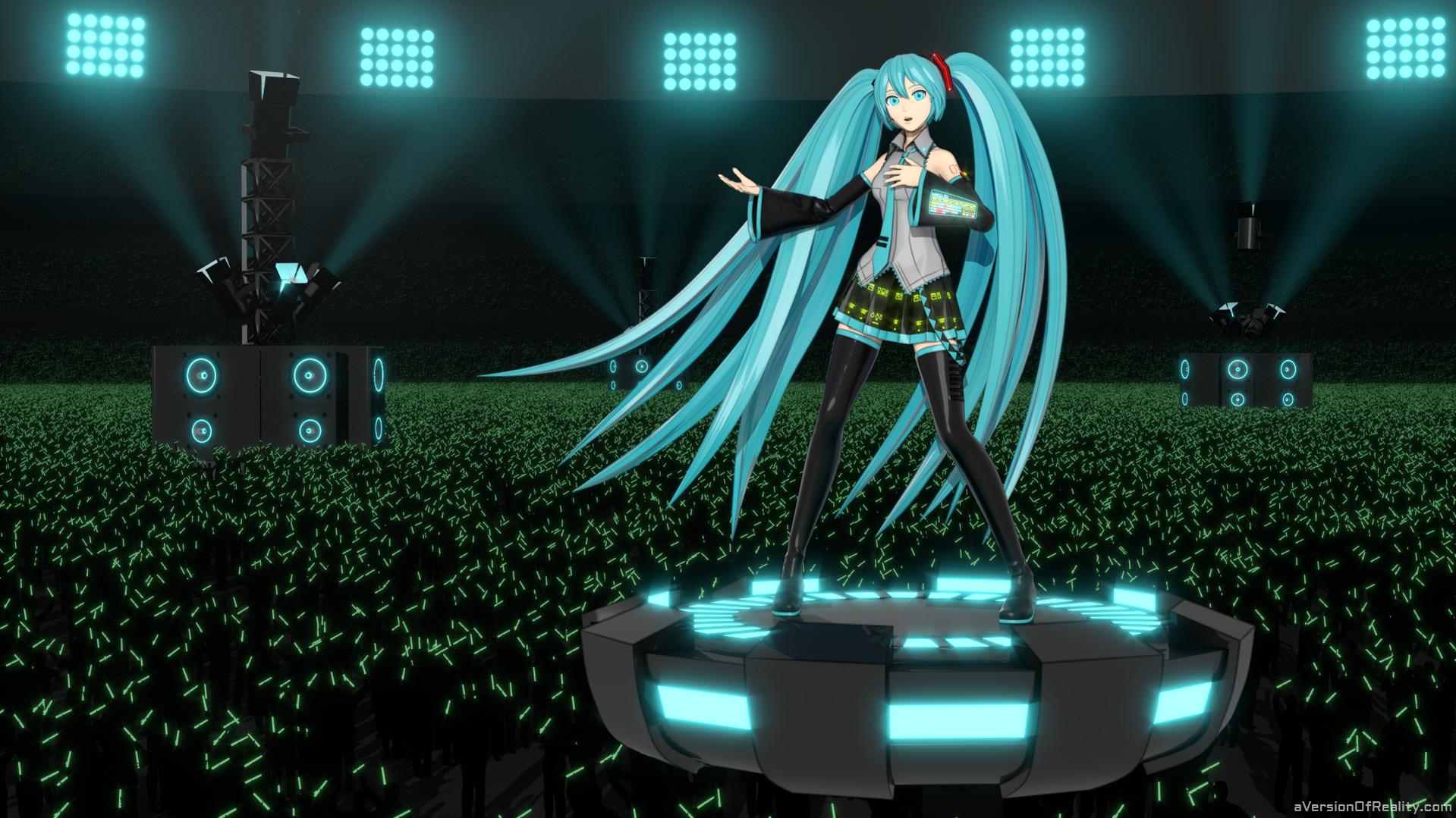 Hatsune Miku in concert Finished Projects Blender Artists Community