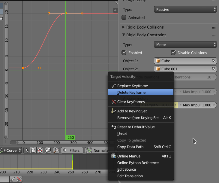 How to Animate Rigid Body Angular Motor Velocity Value? - Animation and ...
