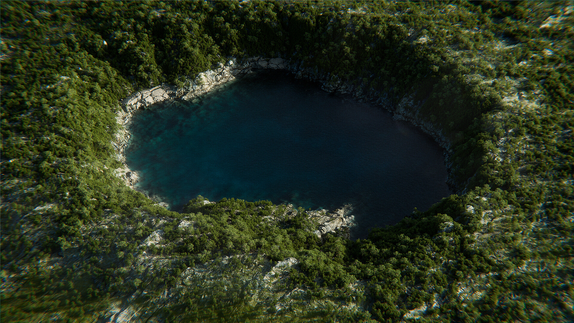 A hidden base in the crater - Finished Projects - Blender Artists Community