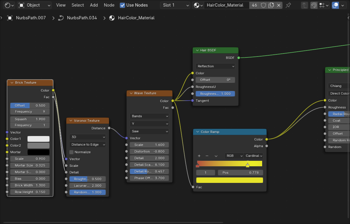 Hair Issue with Node Geo - Materials and Textures - Blender Artists ...