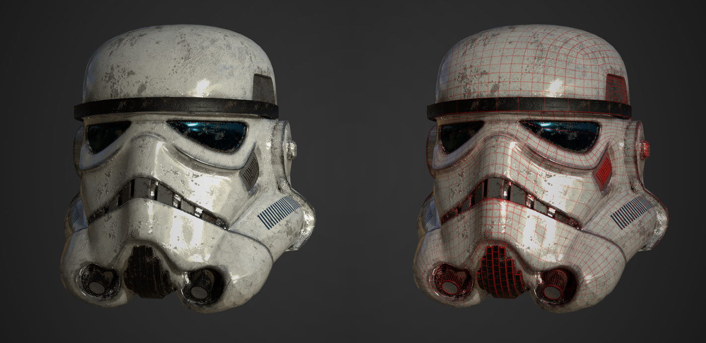 Weathered stormtrooper sale helmet