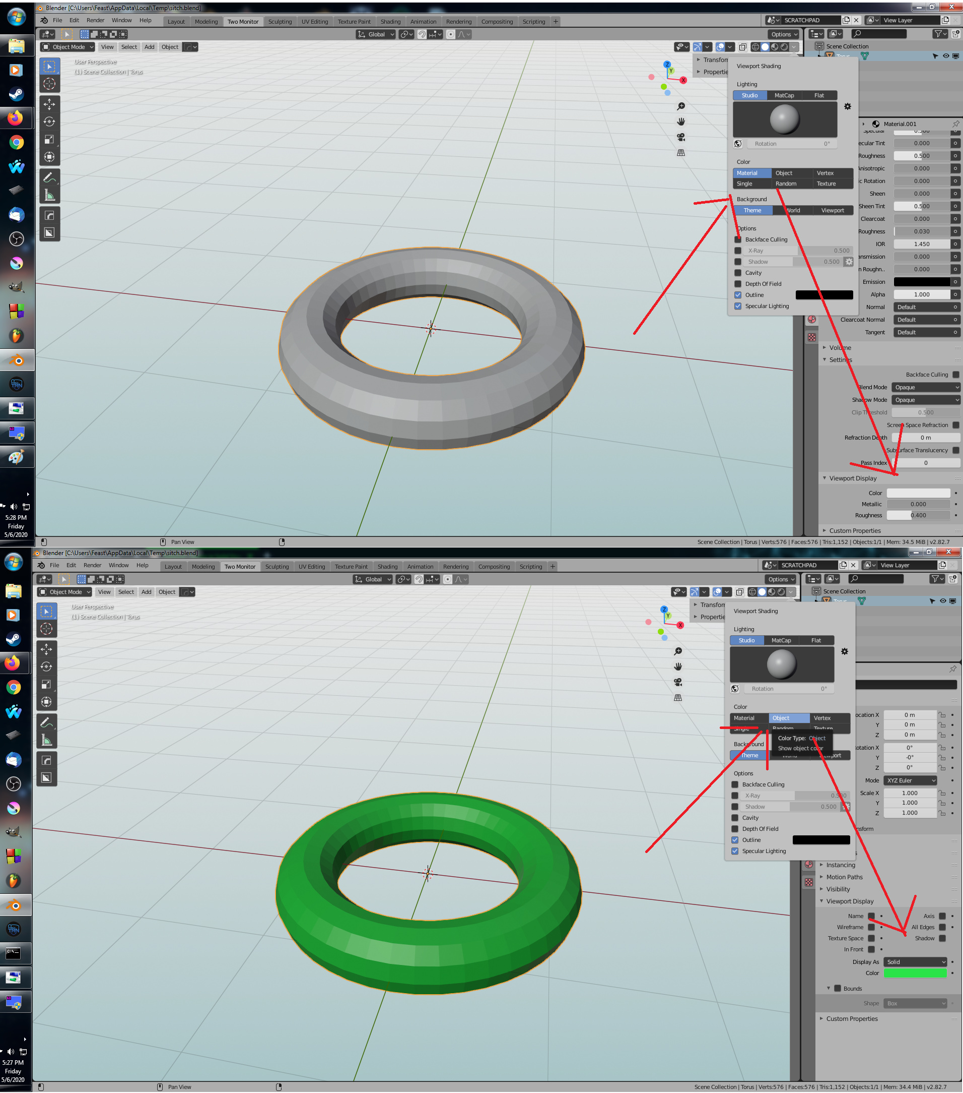 "Material" option in Solid View mode? - Basics & Interface - Blender ...