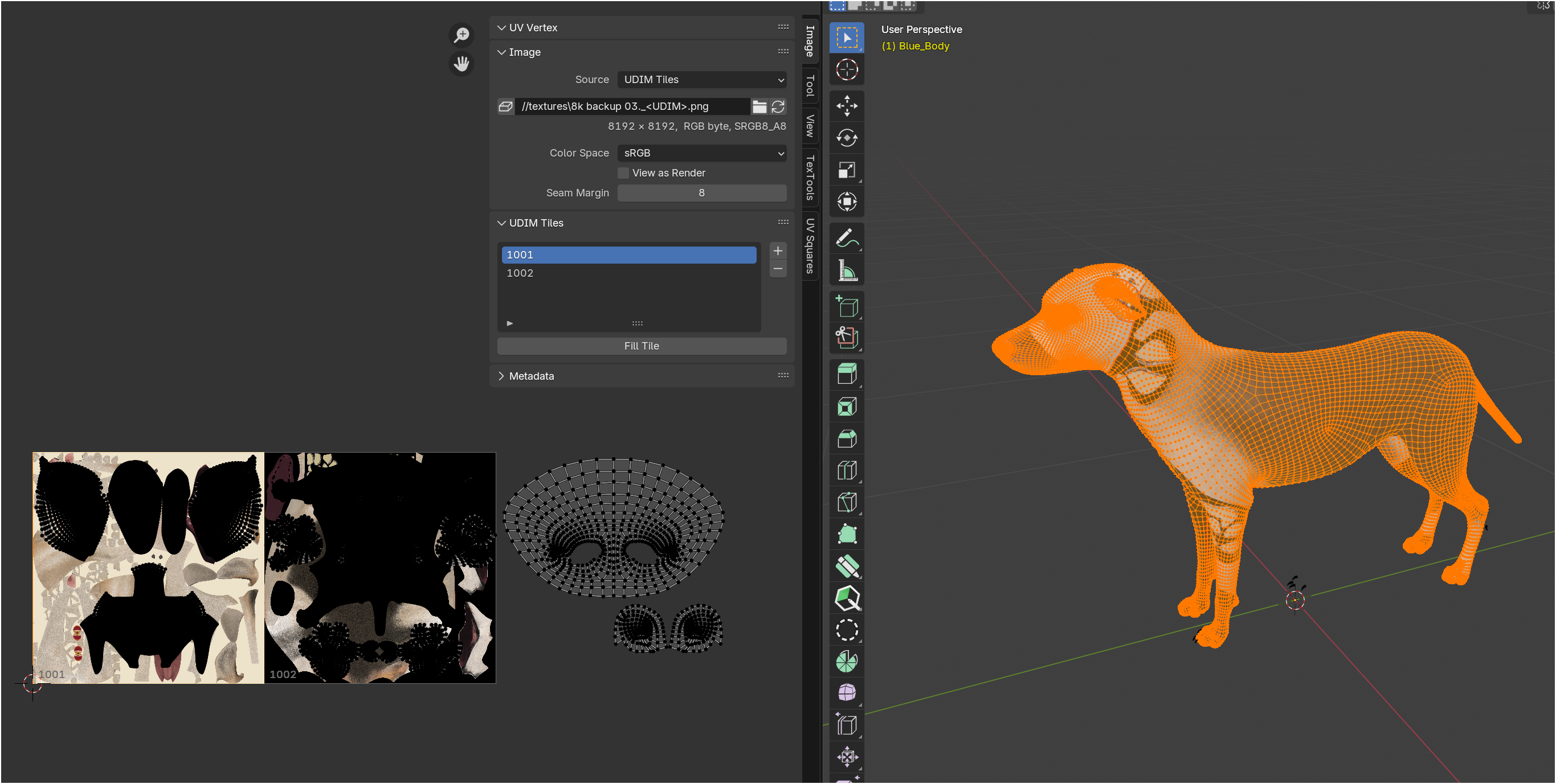 My Texture painting is not showing up on my object...find missing file ...