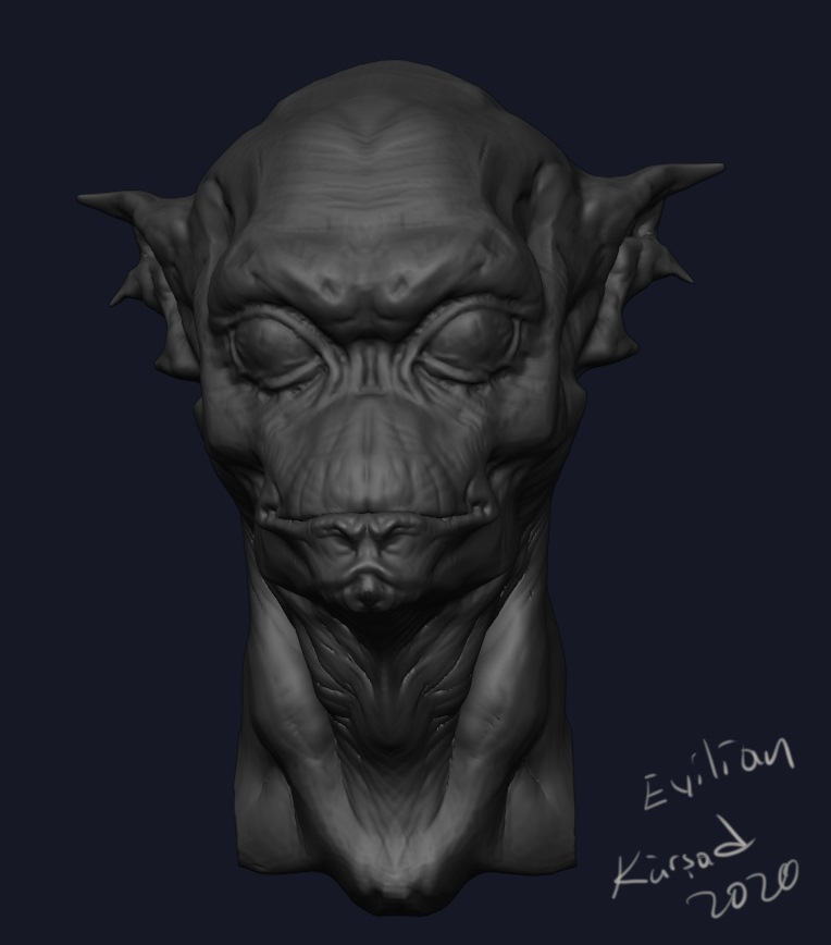 Evilian (10 min sculpt 2.90) - Finished Projects - Blender Artists ...