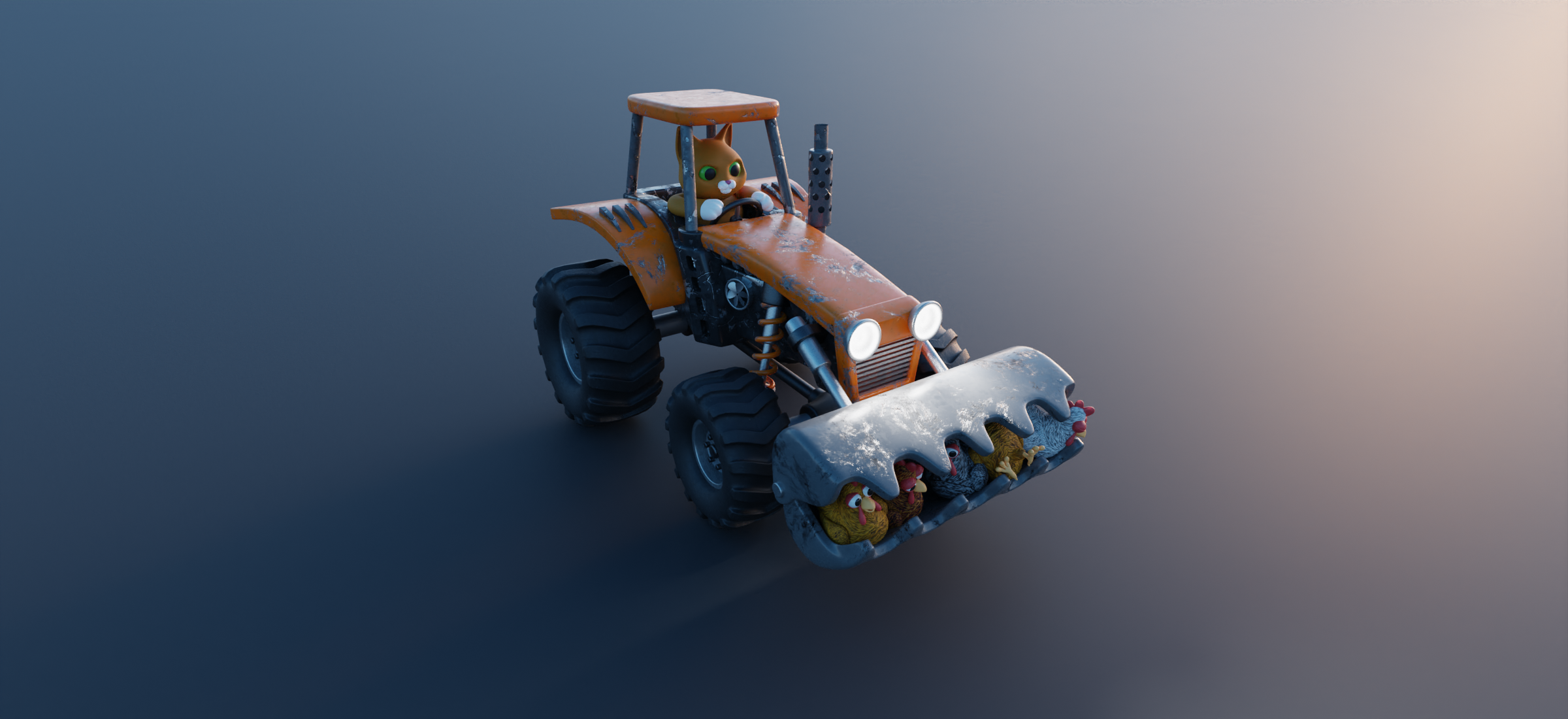 Chicken Catcher  Endless Engines Submission - Finished Projects - Blender  Artists Community