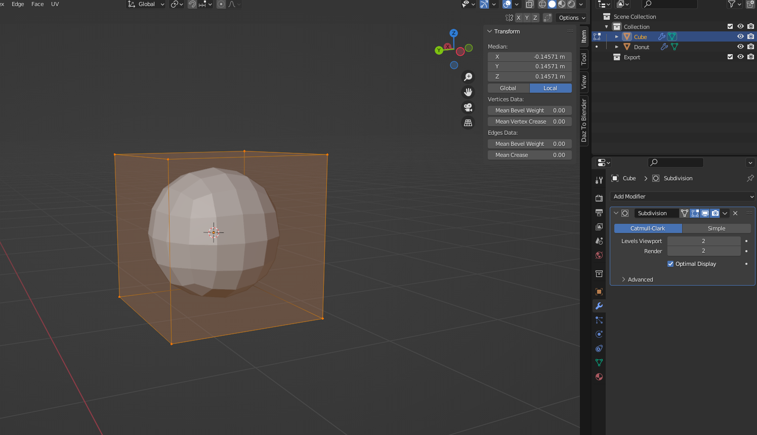 Blender Beginner Tutorial - Part 2 : Modifiers 