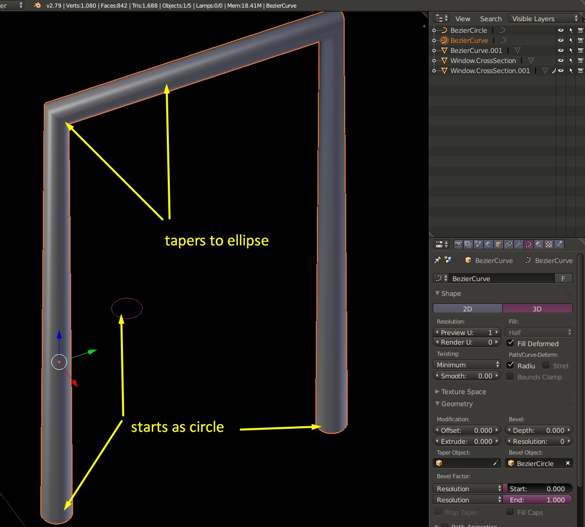 Curve Bevel Distortion Modeling Blender Artists Community