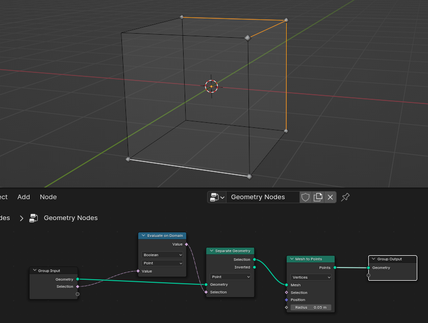 How to turn edge selection to vertex selection? - Modeling - Blender ...