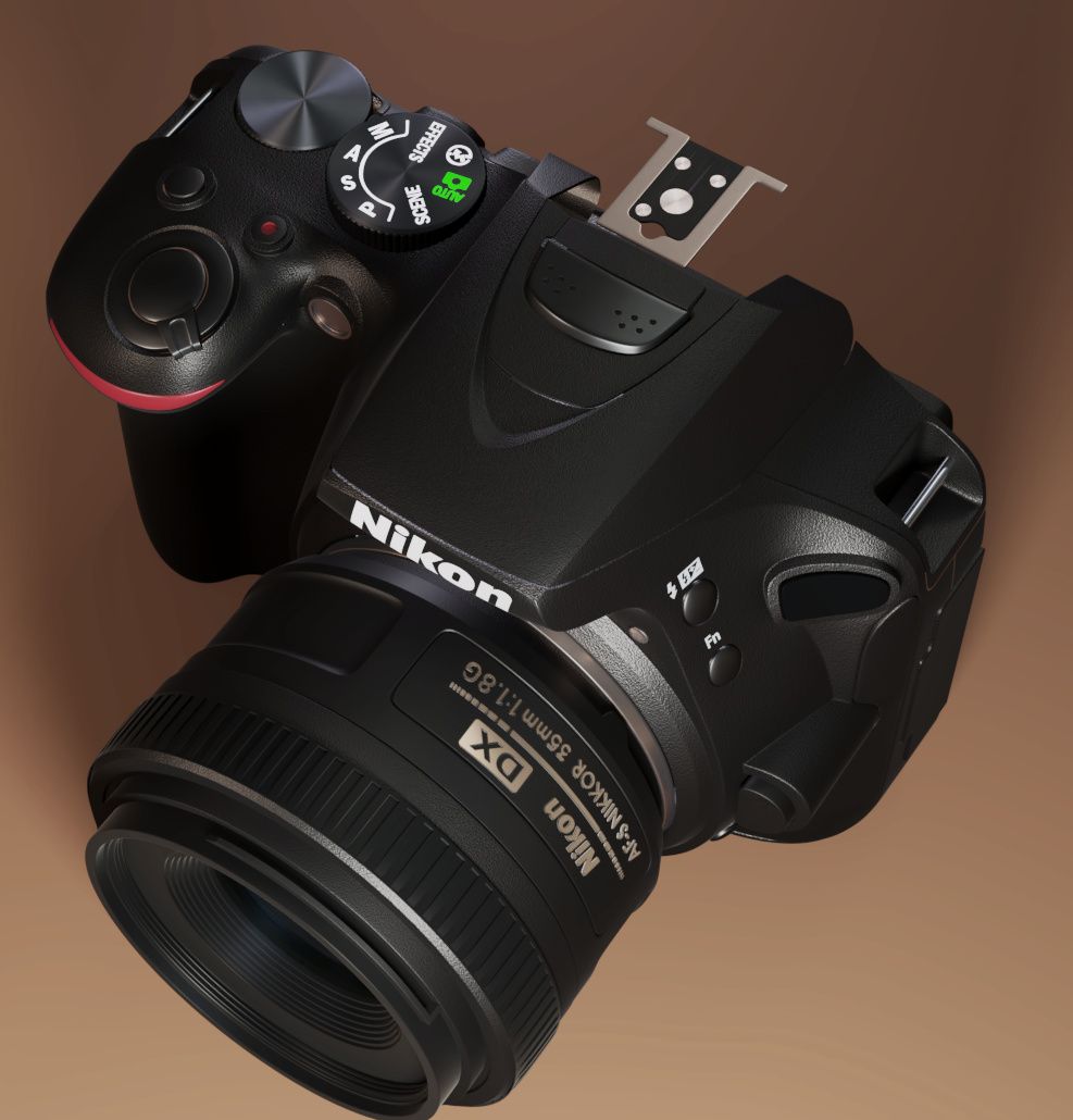 WIP Nikon D5600 with 35mm lens - Works in Progress - Blender