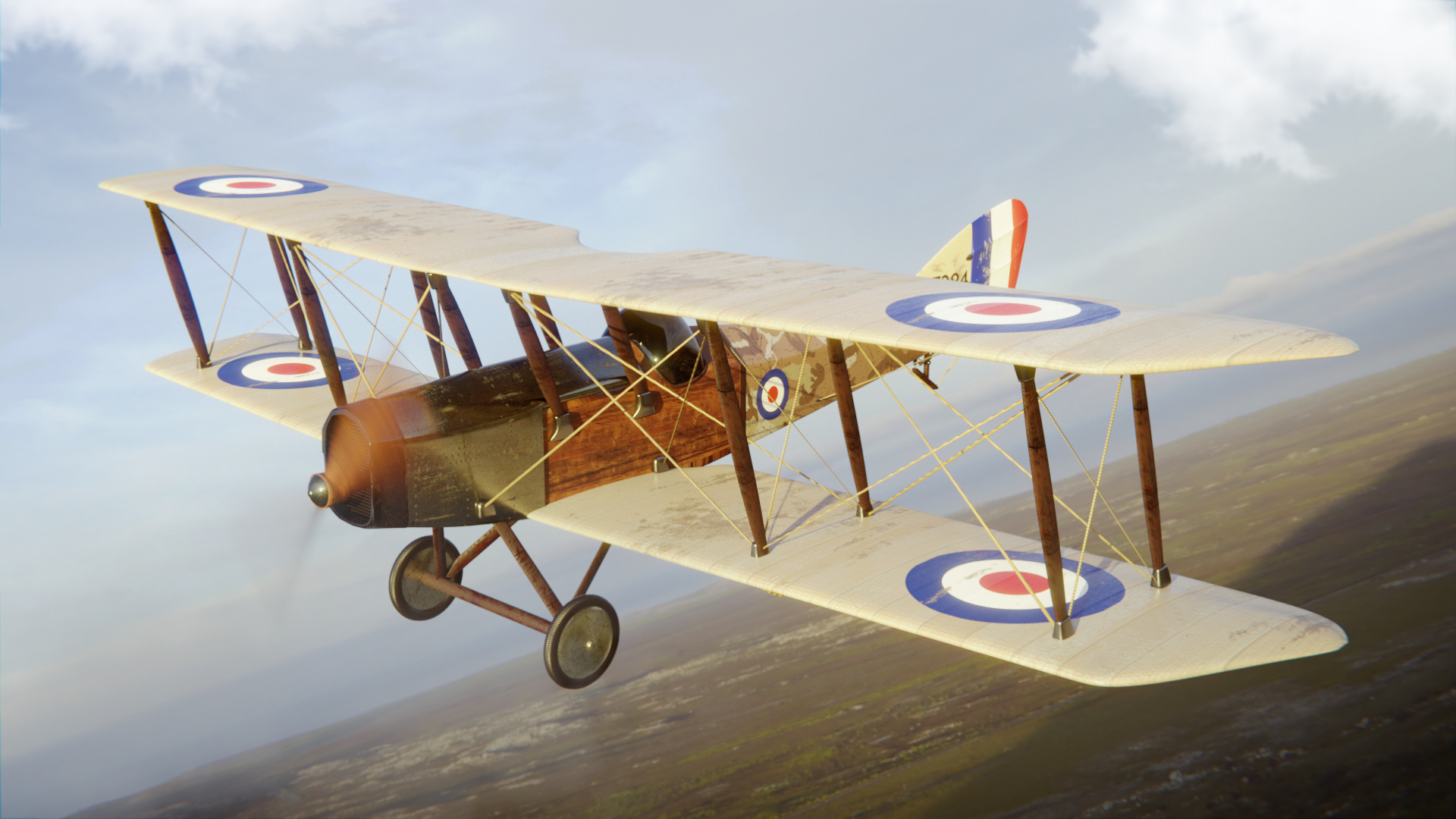 WW1 Airplane Martinsyde G.100 - Finished Projects - Blender