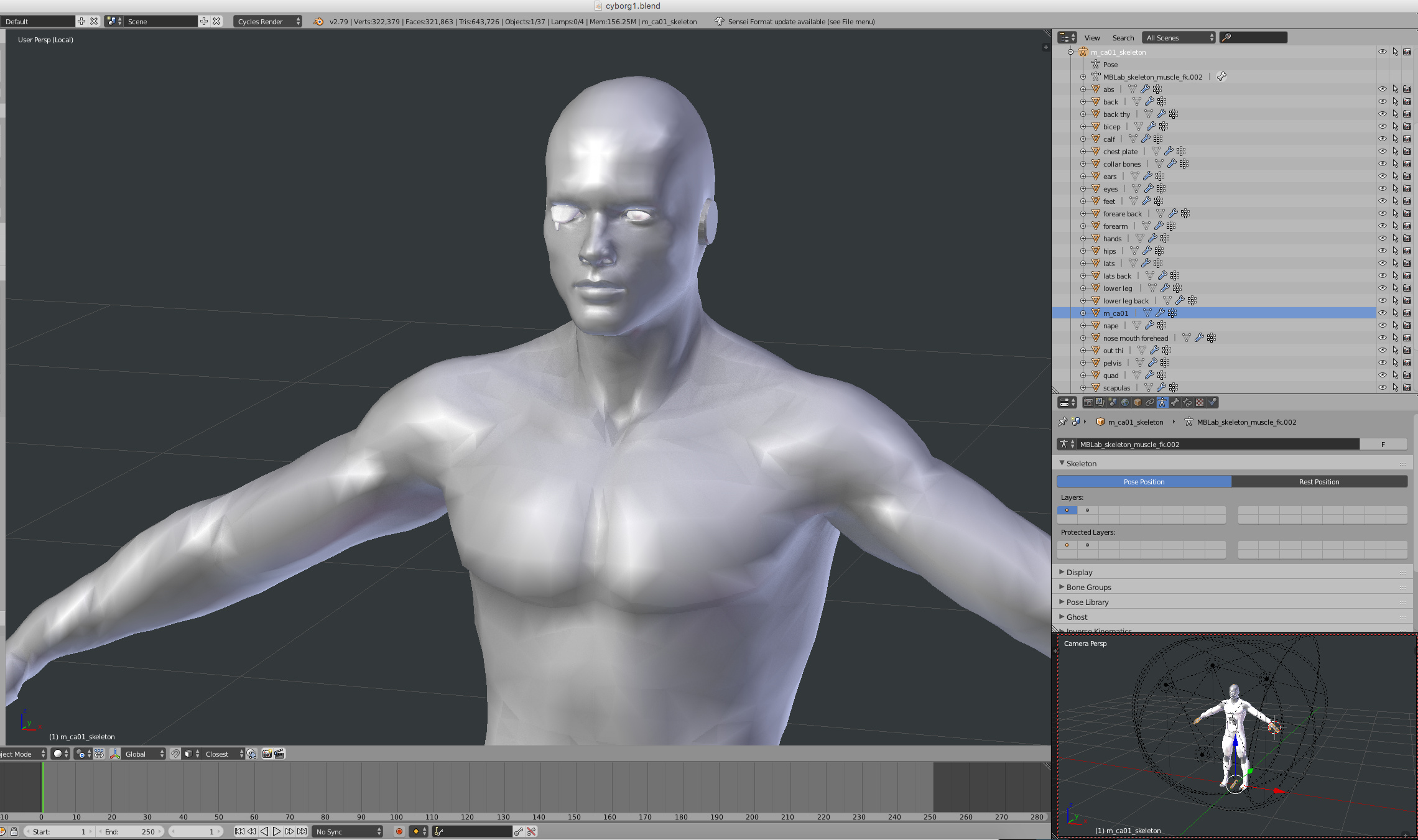 Pose position deforms mesh before moving bones - Animation and Rigging ...