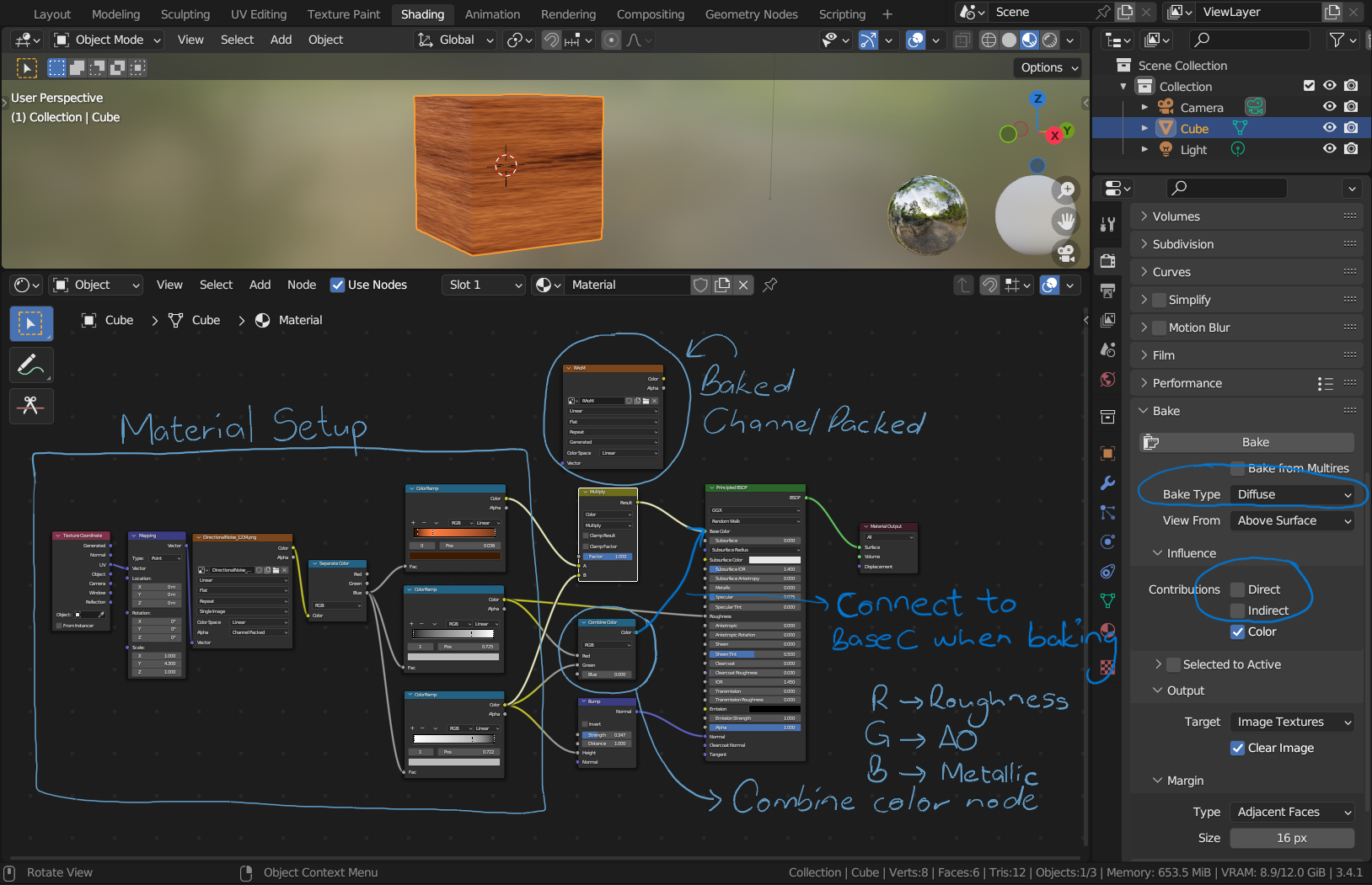 Baking Texture Maps (Texture Bake Basics) – Blender Knowledgebase