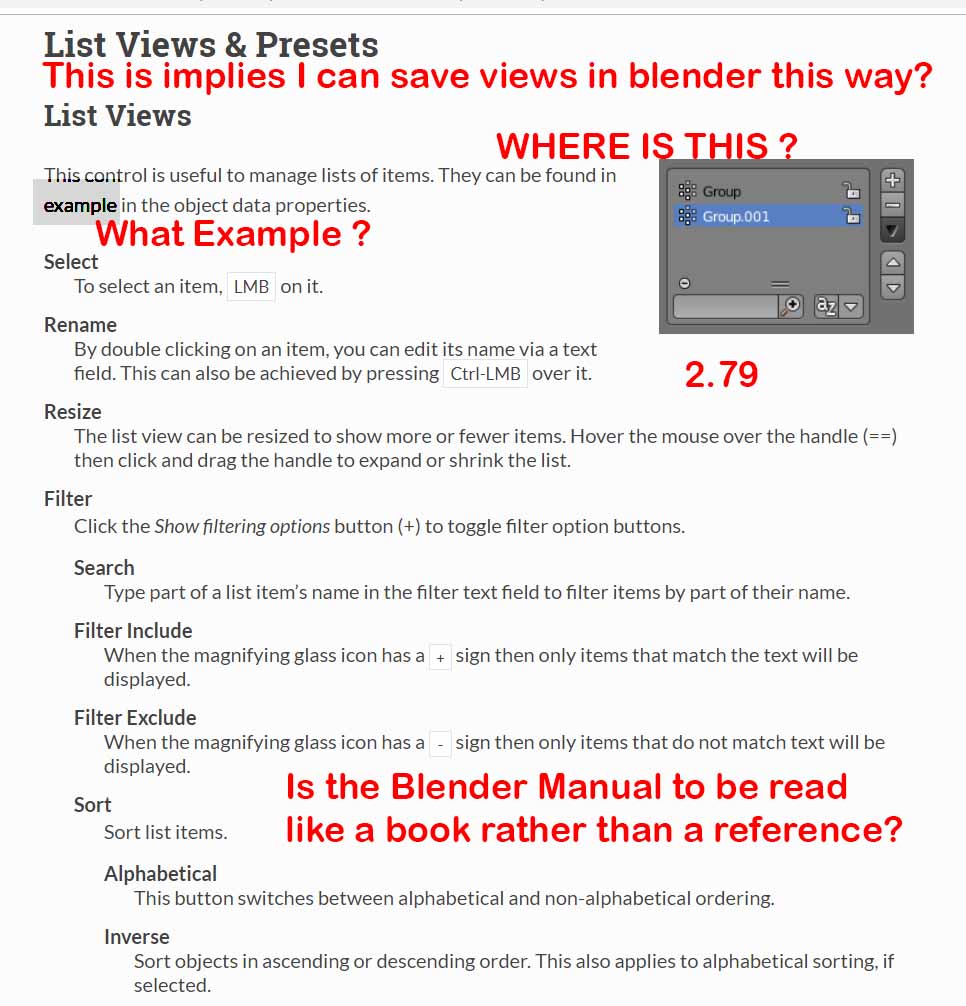 List Views Saved Views - Basics & Interface - Blender Artists Community