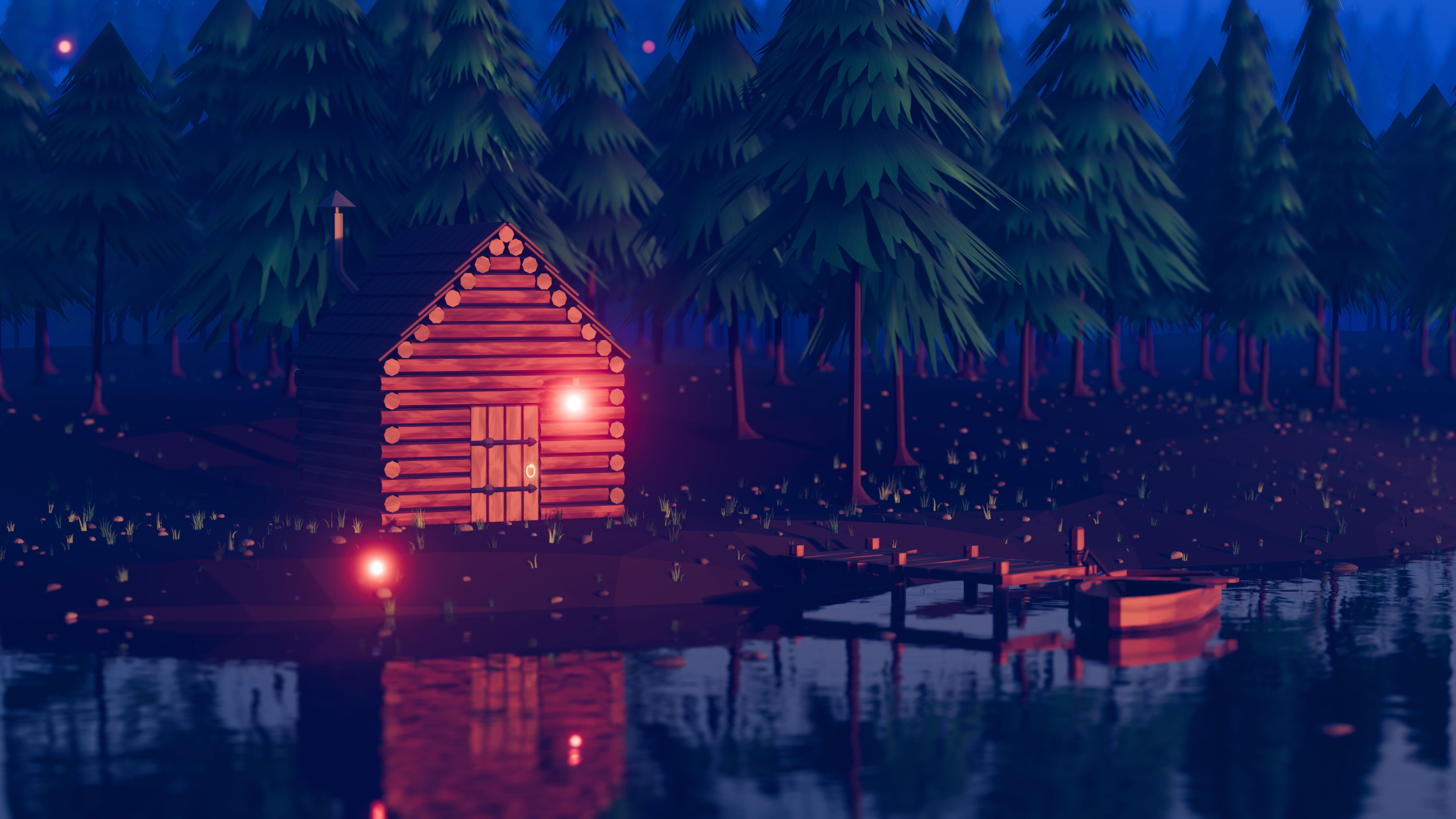 Stylized Low Poly Forest River - Finished Projects - Blender Artists ...