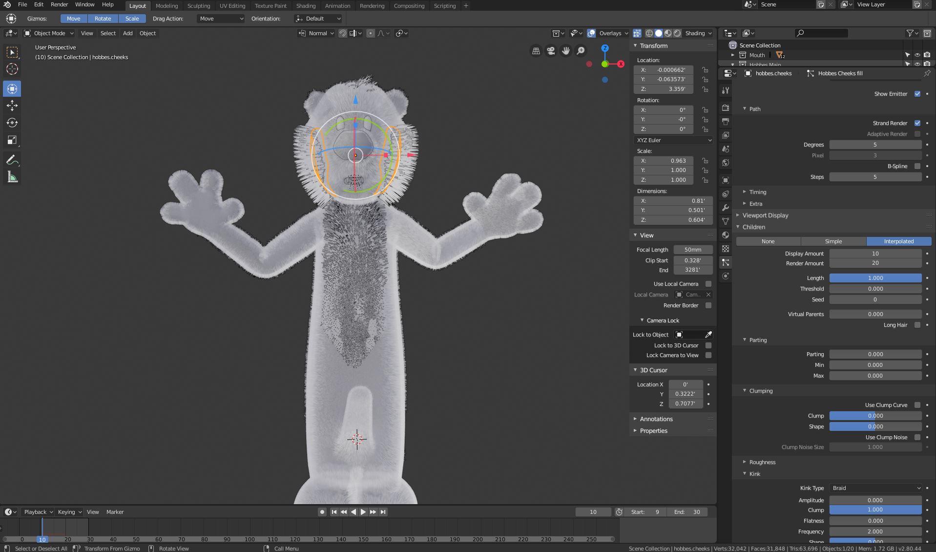 Hair dynamics not playing ball 2.8 - Particles and Physics Simulations ...