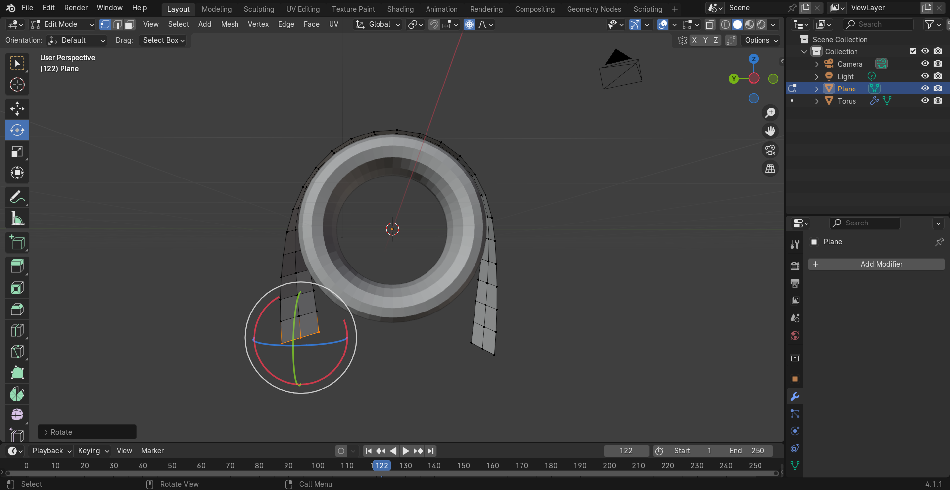 How do I extrude this curve to create a u shaped belt? - Modeling ...