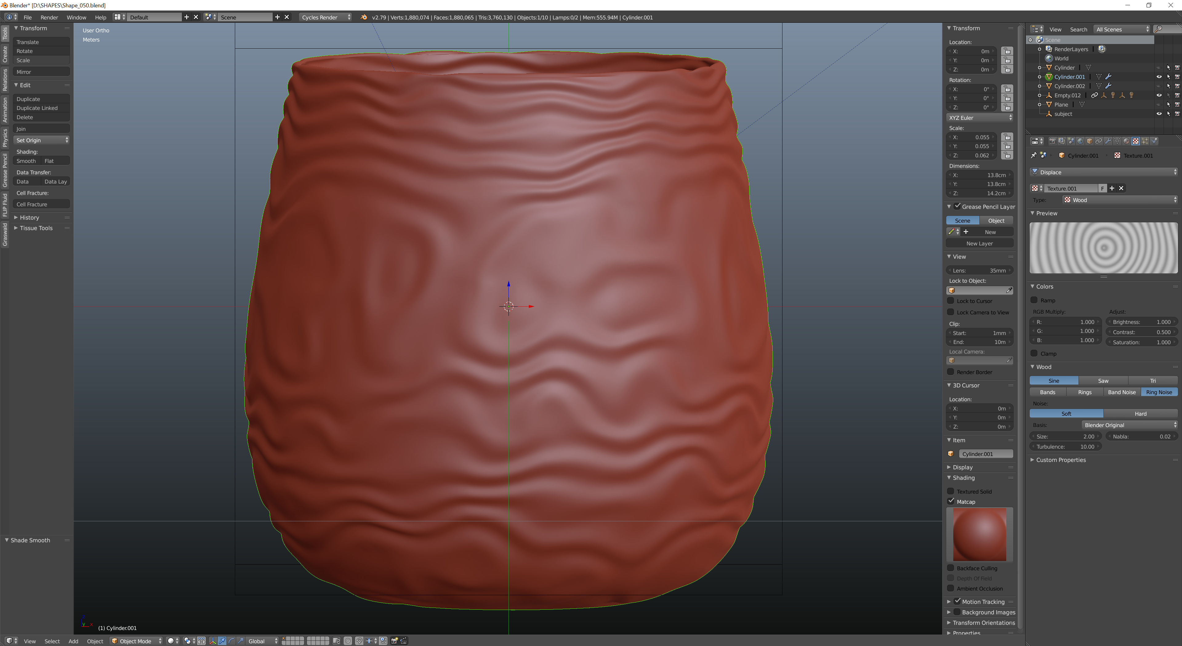 How to do an automatic wavy pattern on a random shape? - Modeling ...