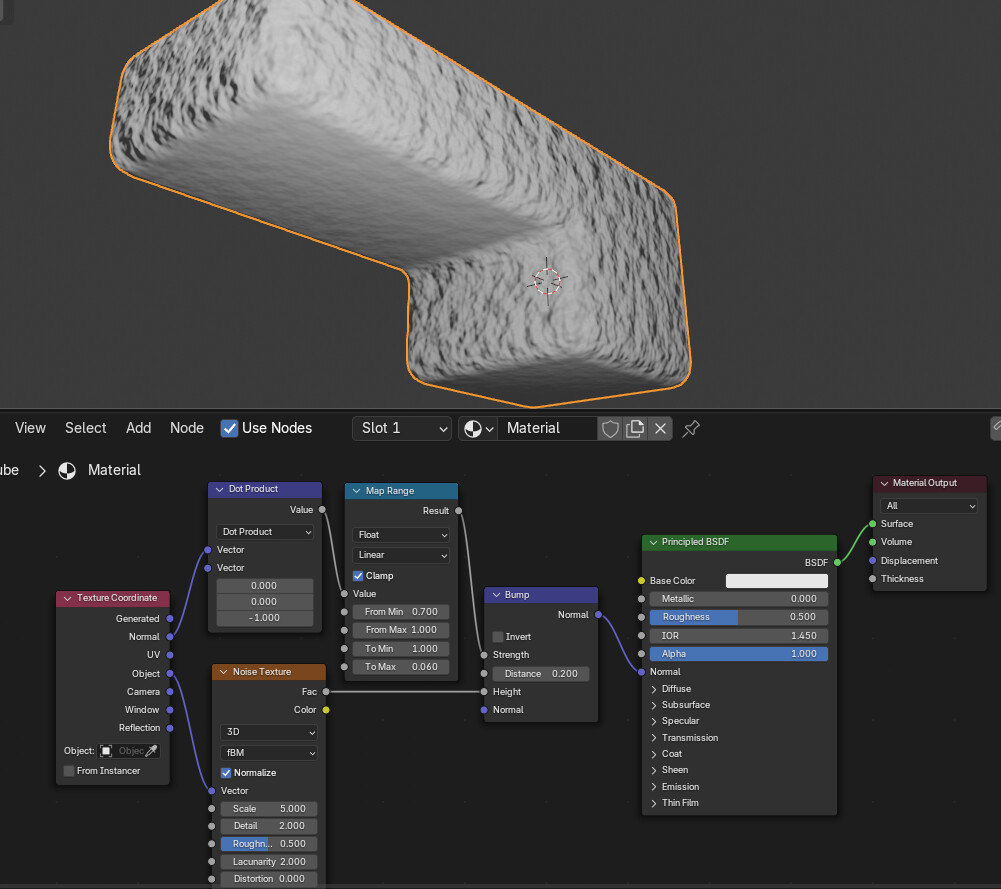Underside Object Best ways to smooth underside of an object with a node-generated ...